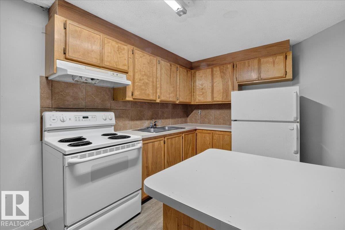 1939 61 Street Nw, Edmonton, AB - Indoor Photo Showing Kitchen With Double Sink