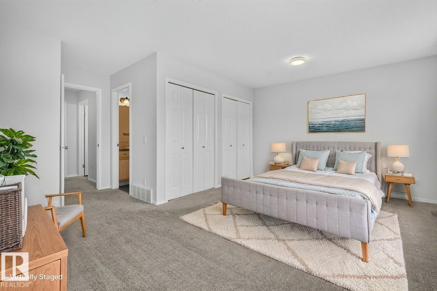 Virtually Staged - #10 2816 34 Av Nw, Edmonton, AB - Indoor Photo Showing Bedroom