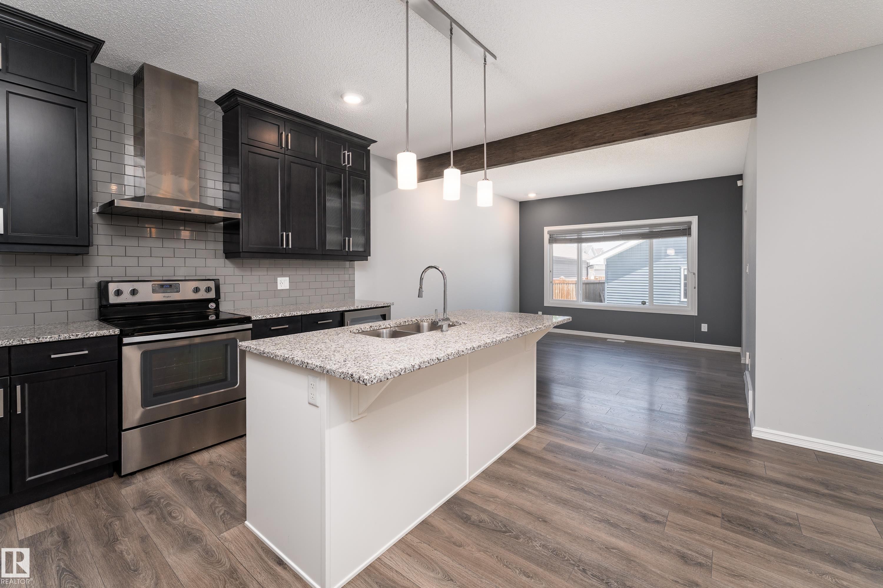 8811 223 Street Nw, Edmonton, AB - Indoor Photo Showing Kitchen With Double Sink With Upgraded Kitchen