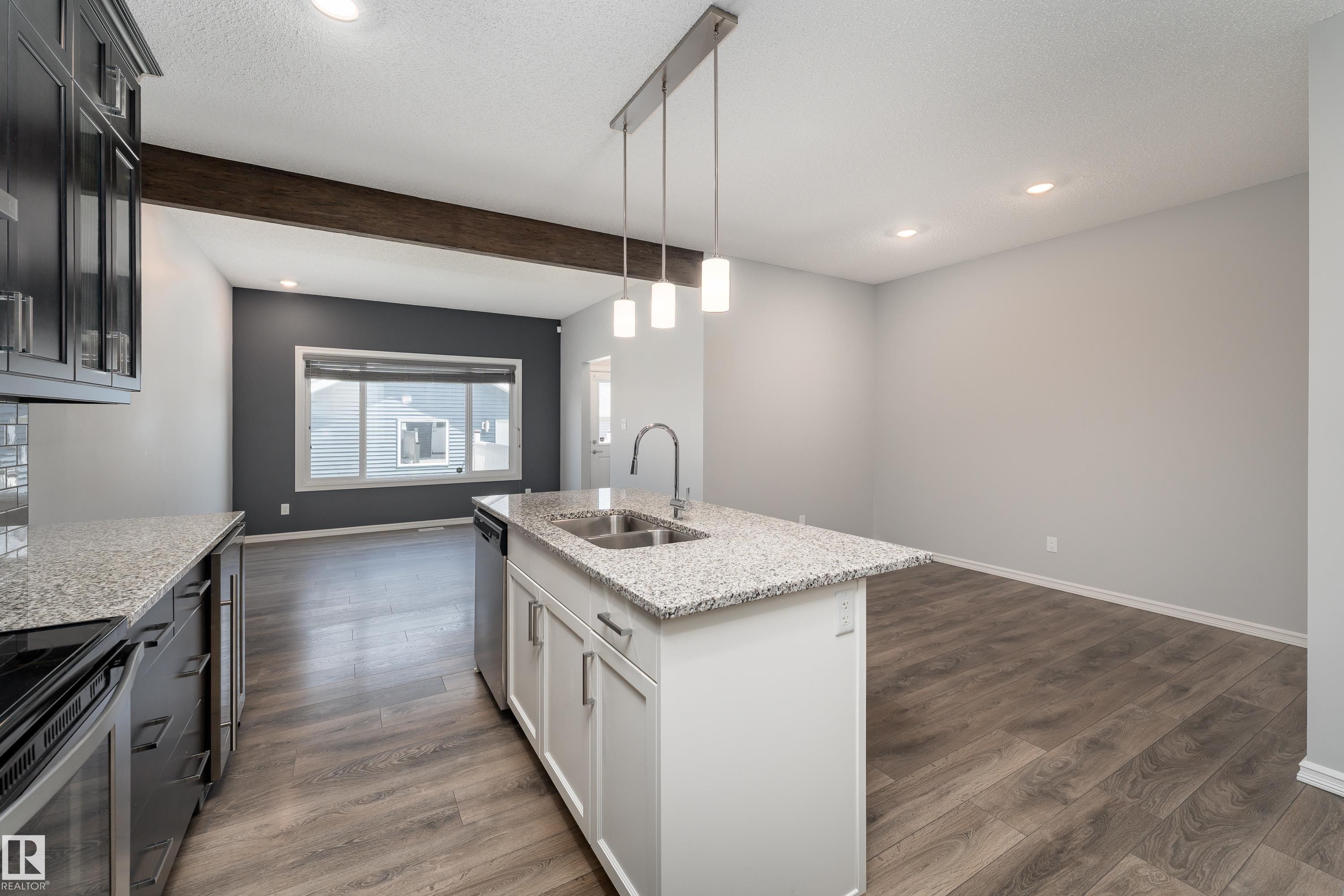8811 223 Street Nw, Edmonton, AB - Indoor Photo Showing Kitchen With Double Sink With Upgraded Kitchen