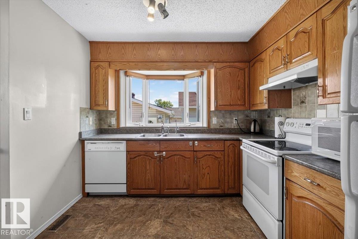 14735 123 Street Nw, Edmonton, AB - Indoor Photo Showing Kitchen With Double Sink
