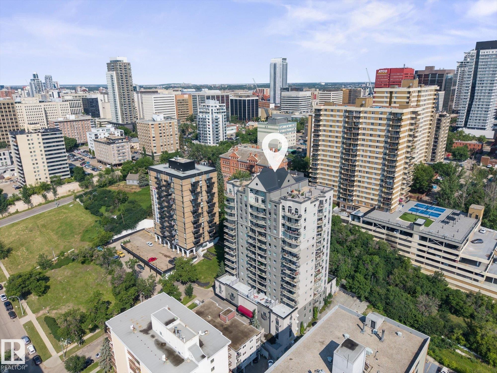 Aerial view - #707 9819 104 St Nw, Edmonton, AB