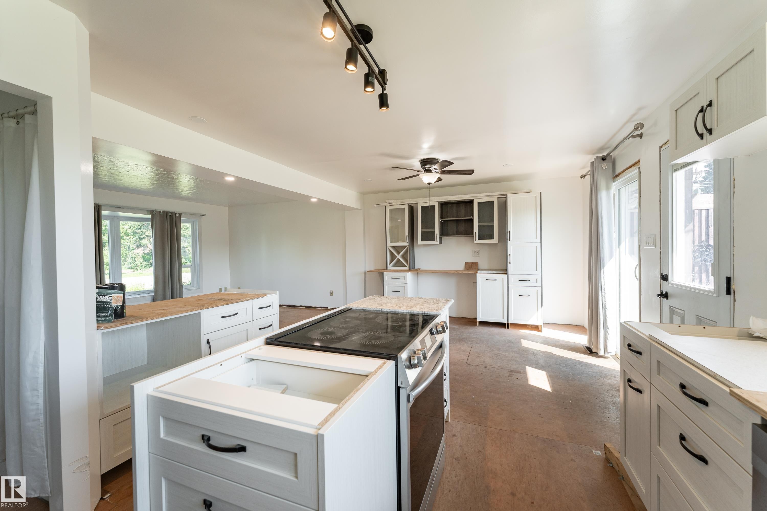 Partially completed kitchen - 13423 112 Street Nw, Edmonton, AB - Indoor Photo Showing Kitchen