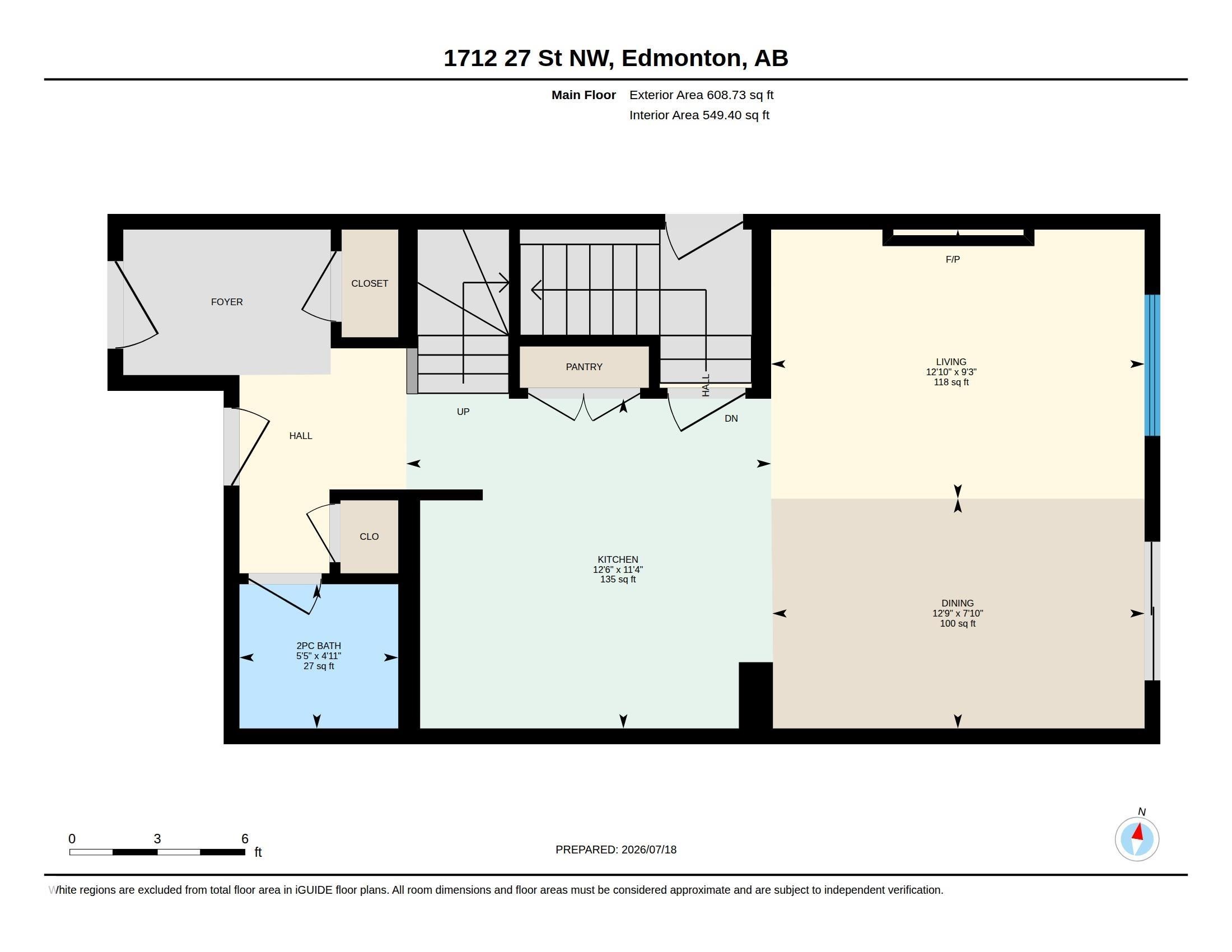 Floor plan - 1712 27 St Nw, Edmonton, AB - Other