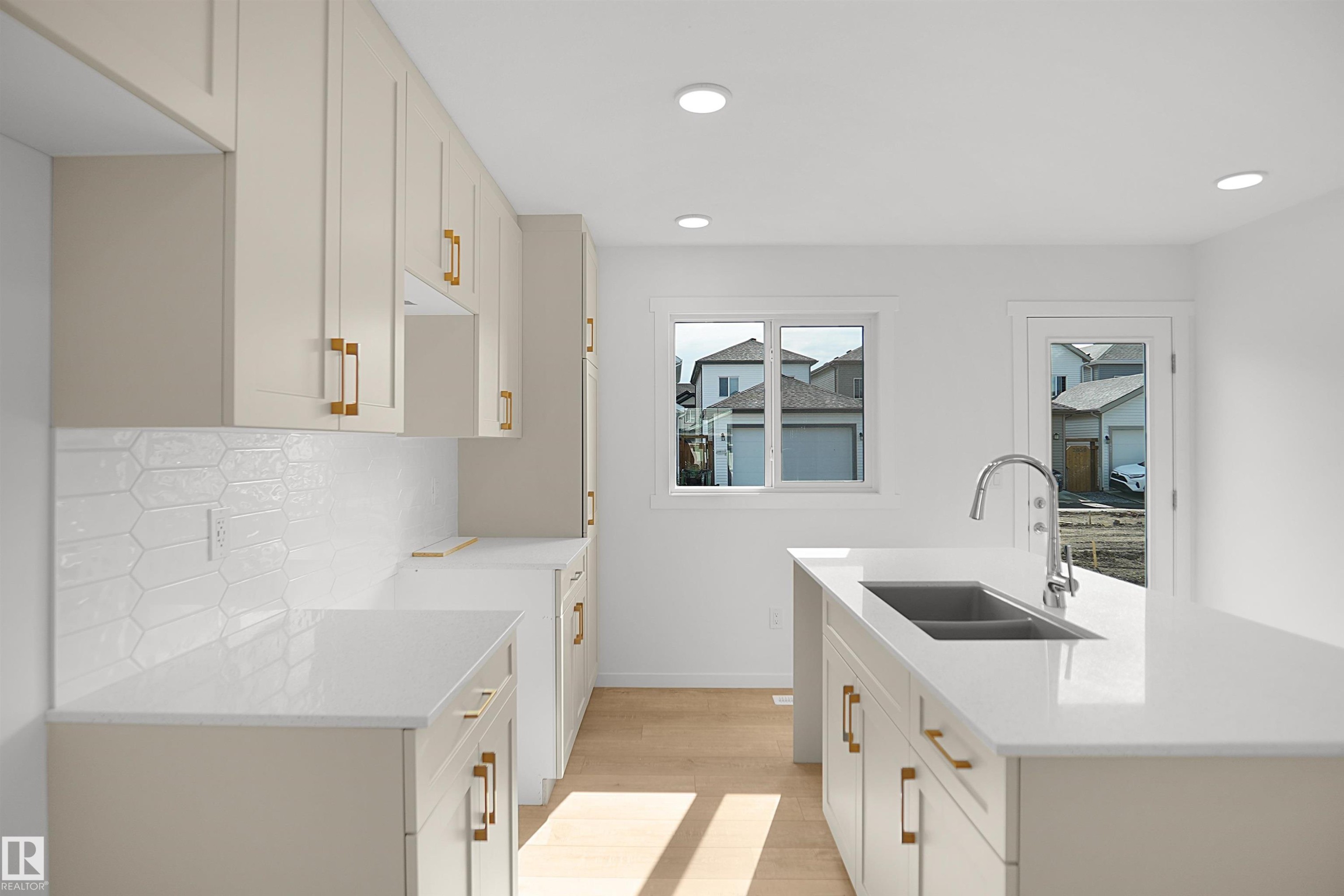 2135 210 Street Nw, Edmonton, AB - Indoor Photo Showing Kitchen With Double Sink