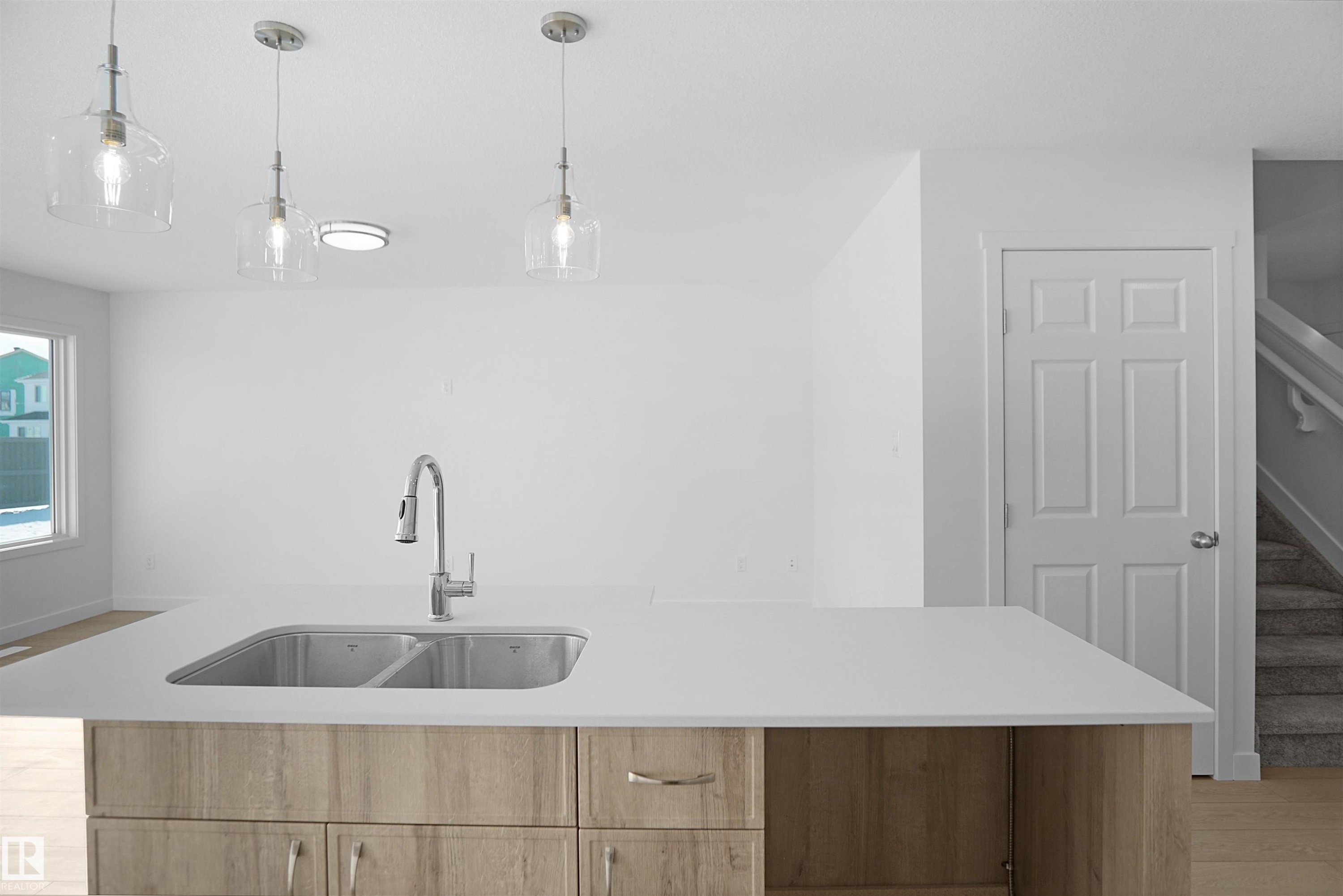 8893 Carson Way Sw, Edmonton, AB - Indoor Photo Showing Kitchen With Double Sink