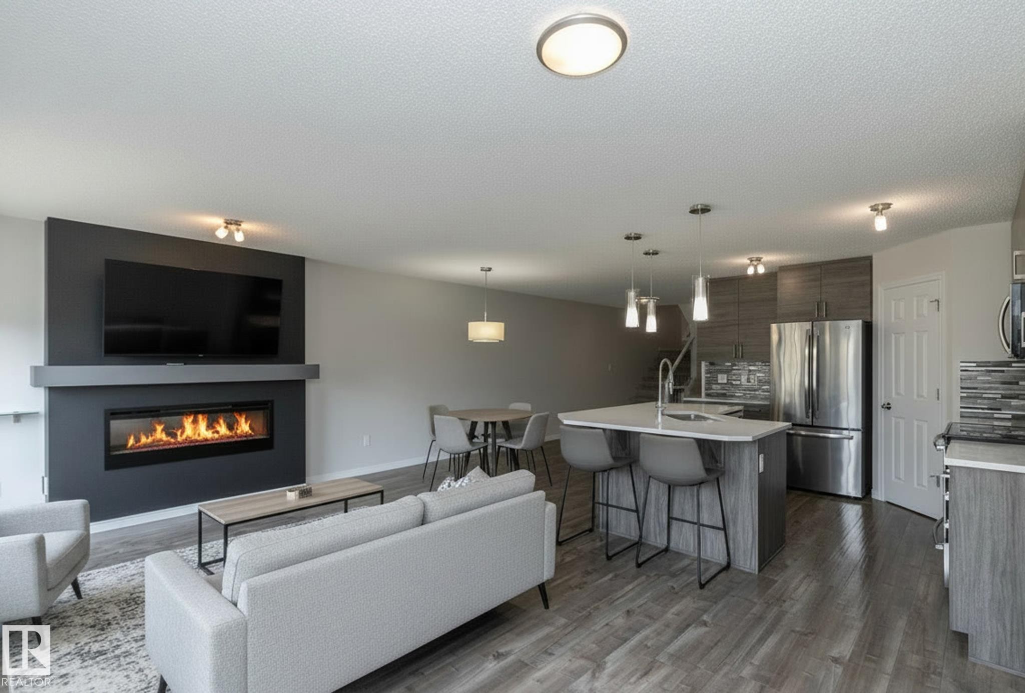 5233 Crabapple Link Sw, Edmonton, AB - Indoor With Fireplace