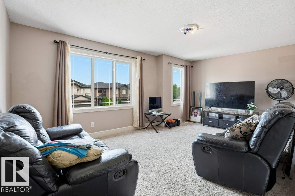 Living room - 258 Albany Drive Nw, Edmonton, AB - Indoor Photo Showing Living Room