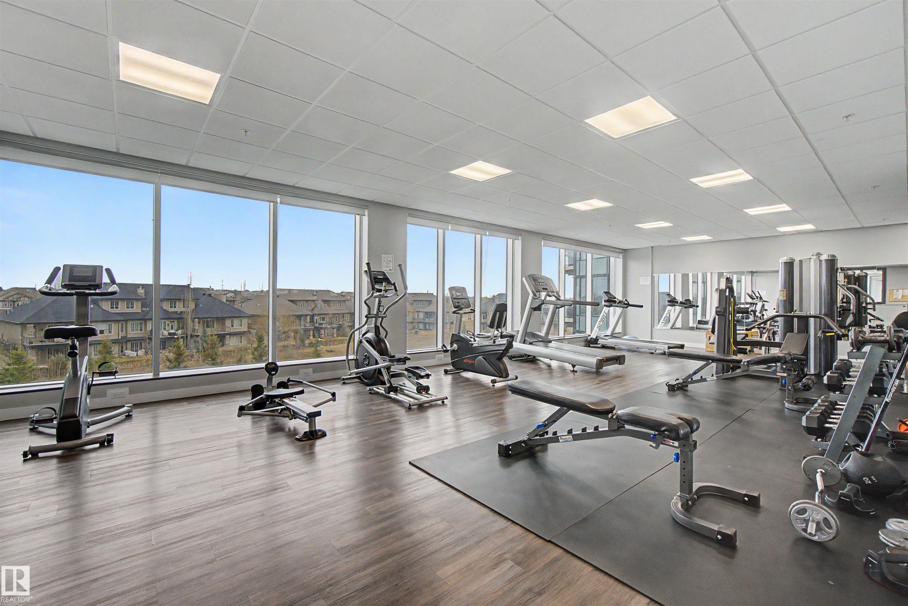 #1225 5151 Windermere Bv Sw, Edmonton, AB - Indoor Photo Showing Gym Room