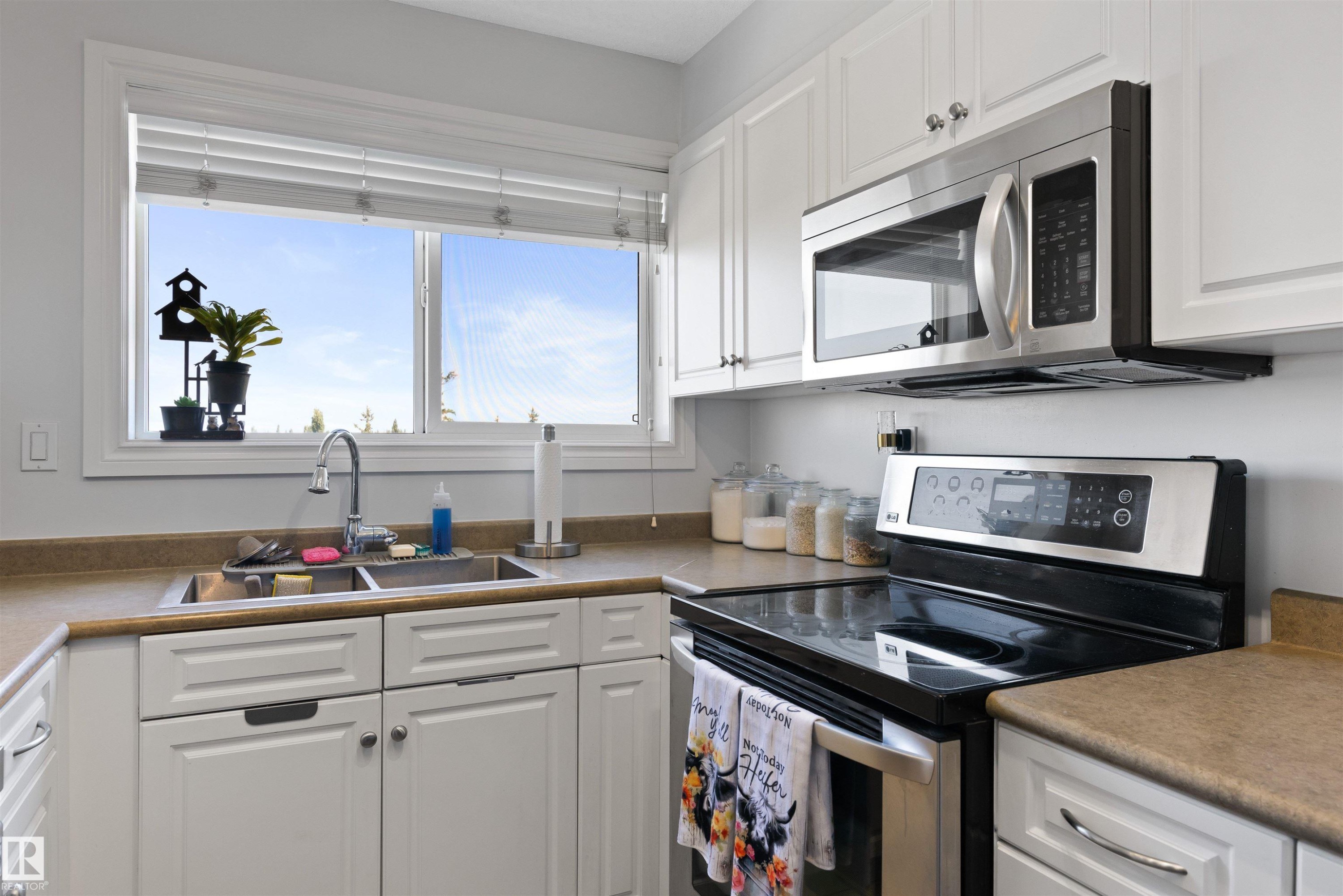 #411B 6 Spruce Ridge Dr, Spruce Grove, AB - Indoor Photo Showing Kitchen With Double Sink