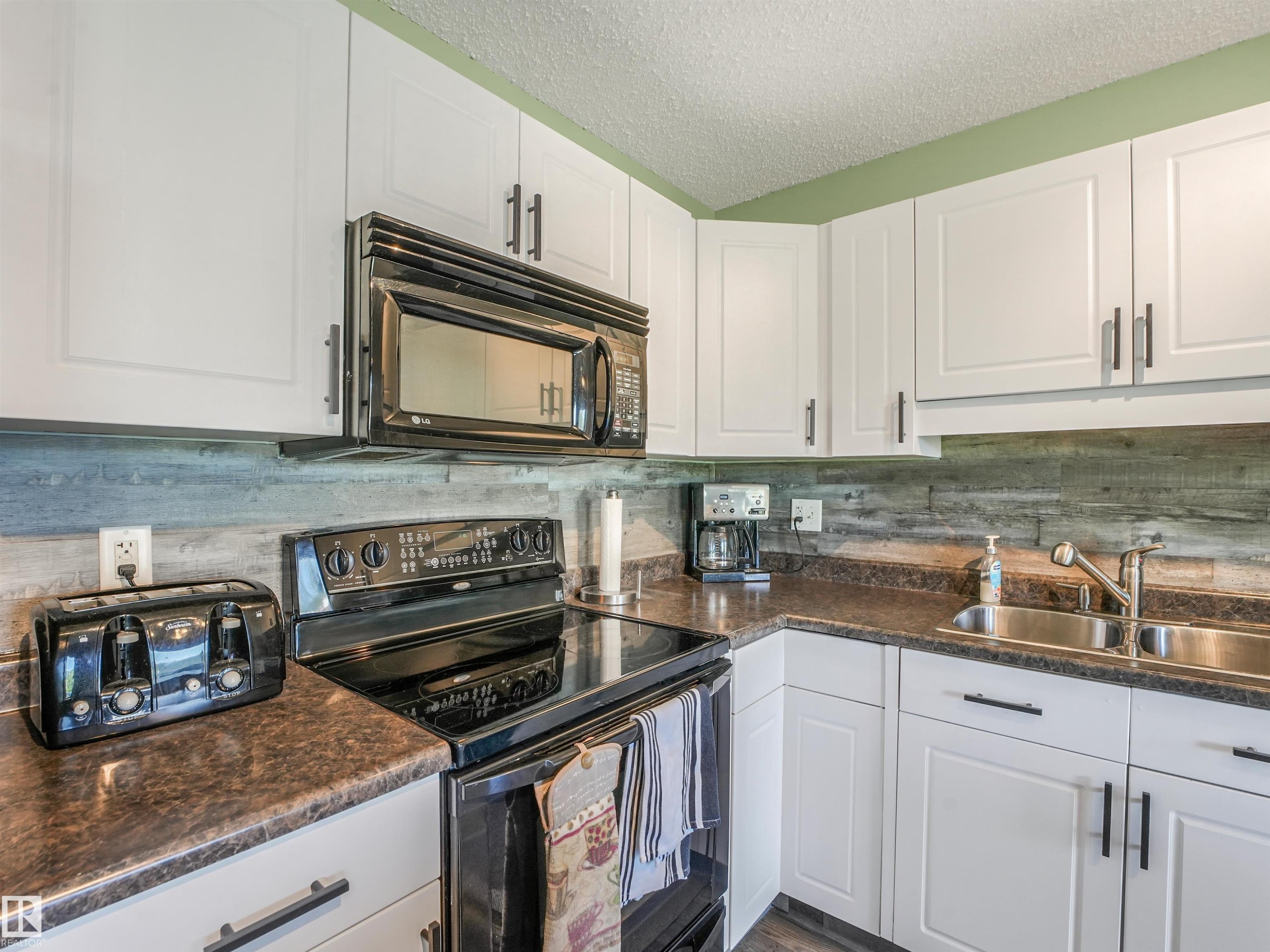 3635 11 Street Nw, Edmonton, AB - Indoor Photo Showing Kitchen With Double Sink