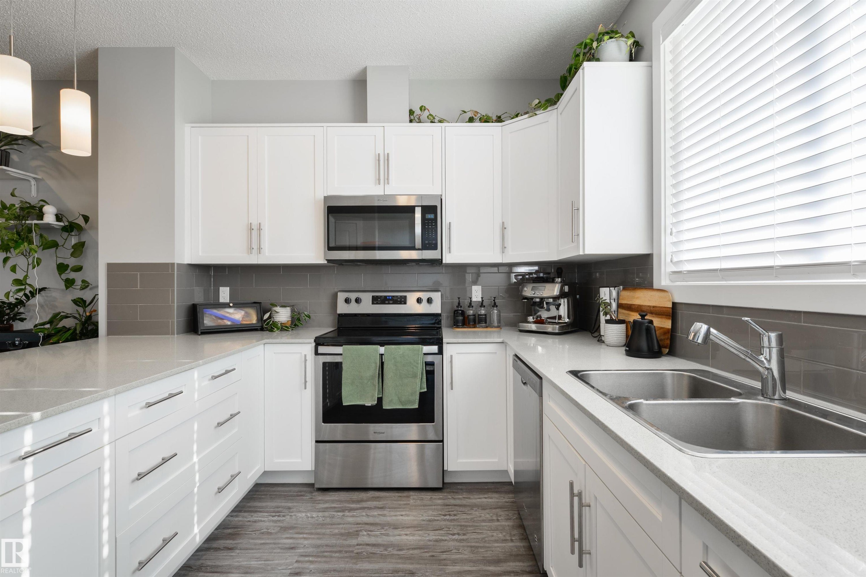2617 Maple Way Nw, Edmonton, AB - Indoor Photo Showing Kitchen With Double Sink
