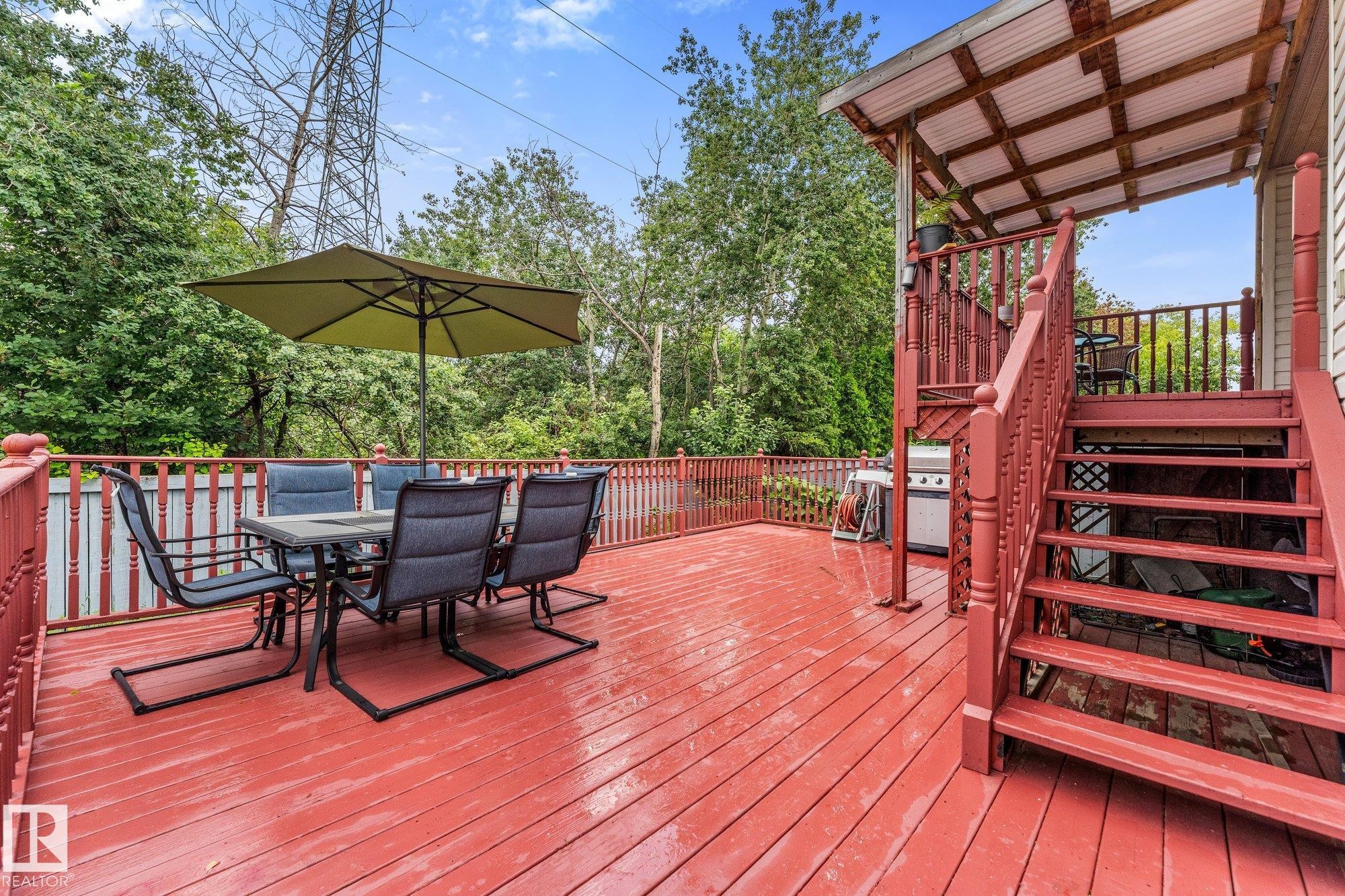 Lower deck view - 13148 151 Avenue Nw, Edmonton, AB - Outdoor With Deck Patio Veranda With Exterior