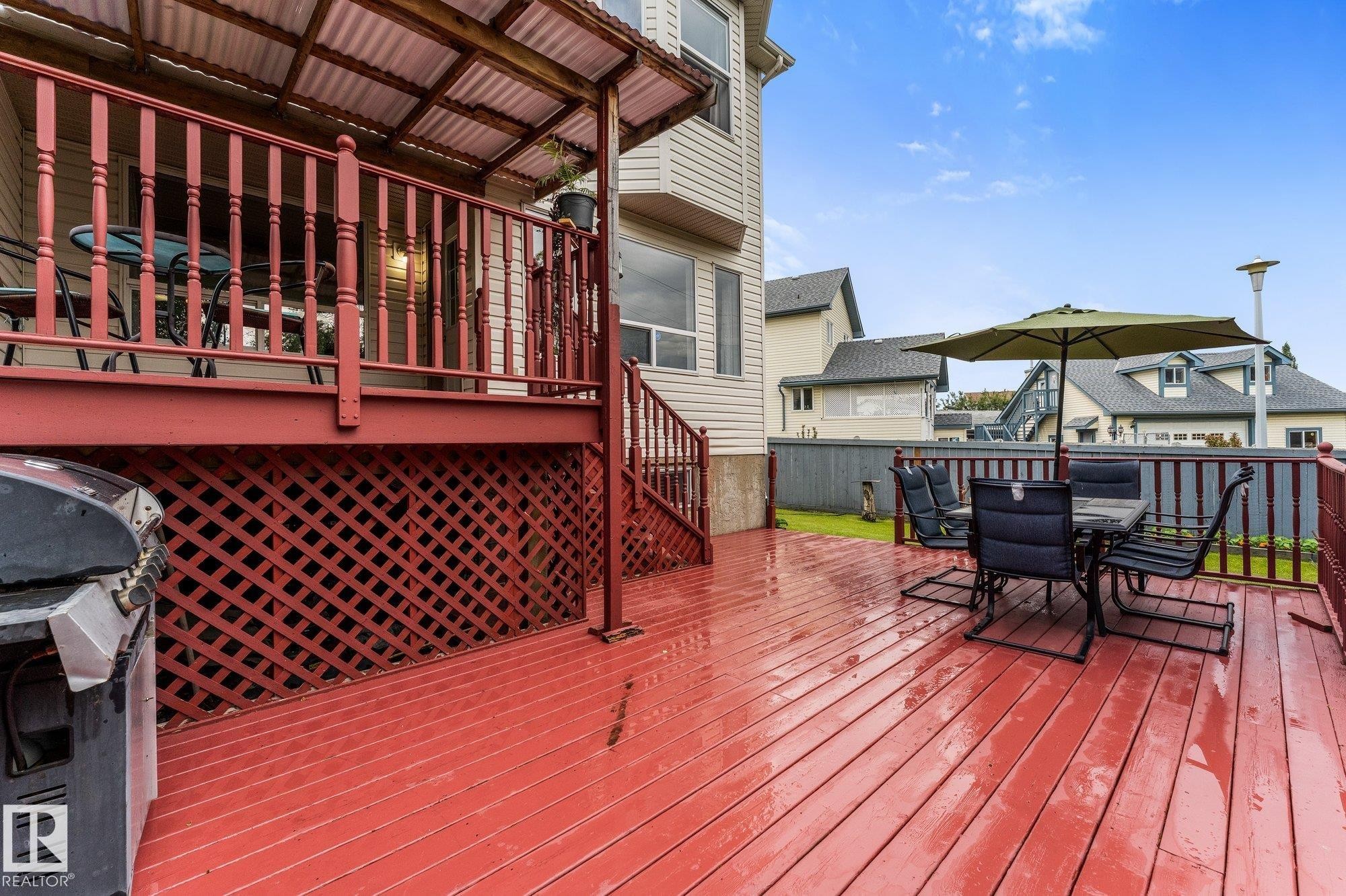 Lower deck view - 13148 151 Avenue Nw, Edmonton, AB - Outdoor With Deck Patio Veranda With Exterior