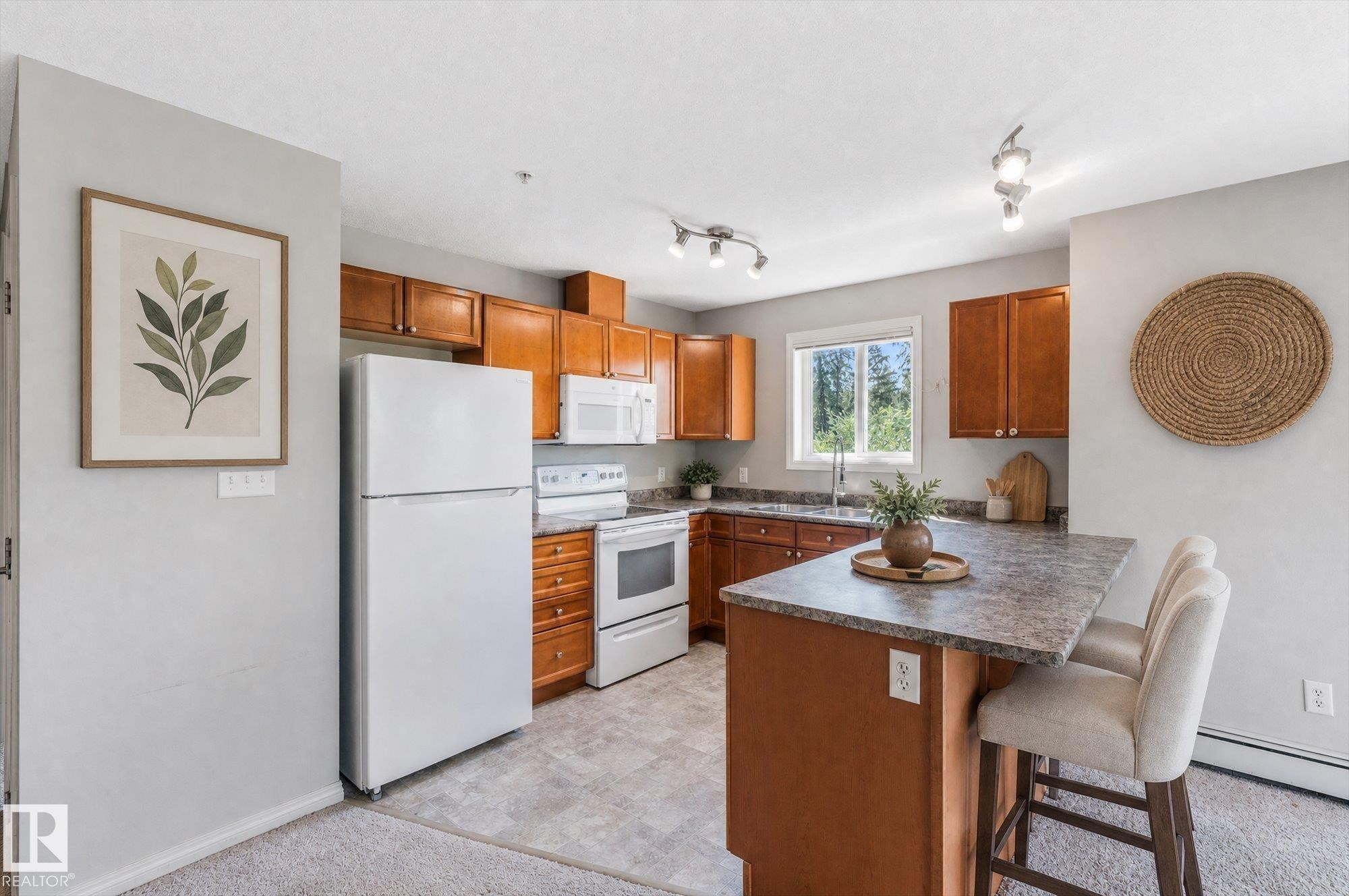#208 4903 47 Av, Stony Plain, AB - Indoor Photo Showing Kitchen