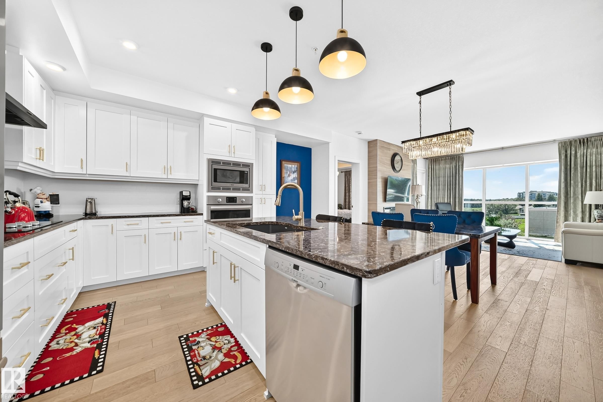 #507 200 Bellerose Dr, St. Albert, AB - Indoor Photo Showing Kitchen With Stainless Steel Kitchen With Upgraded Kitchen
