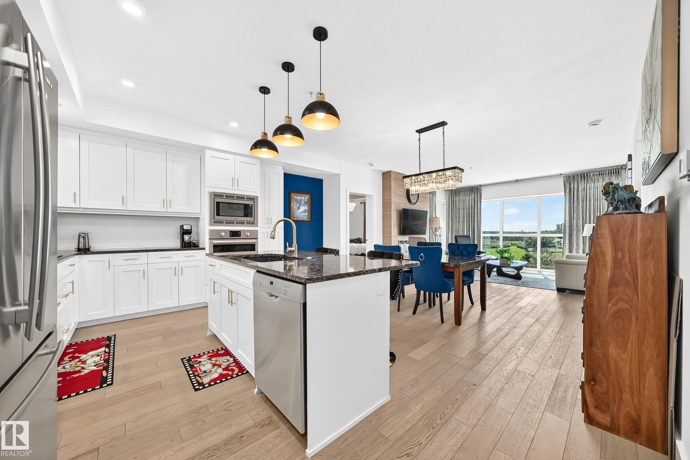 #507 200 Bellerose Dr, St. Albert, AB - Indoor Photo Showing Kitchen With Stainless Steel Kitchen With Upgraded Kitchen