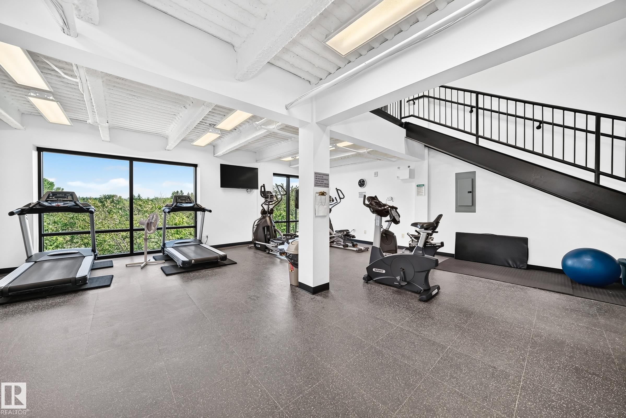 #507 200 Bellerose Dr, St. Albert, AB - Indoor Photo Showing Gym Room