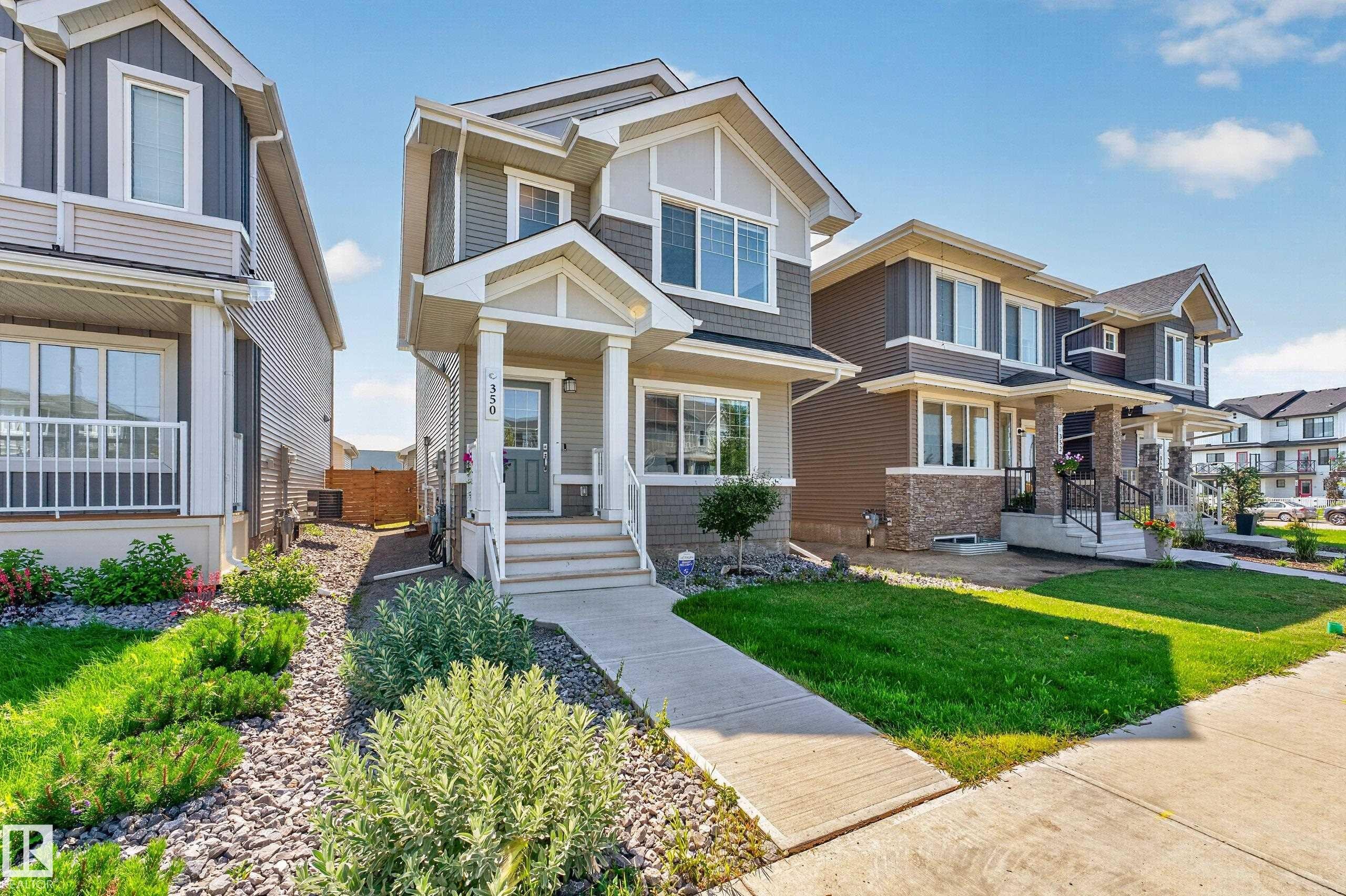 350 Jensen Lakes Boulevard, St. Albert, AB - Outdoor With Deck Patio Veranda With Facade