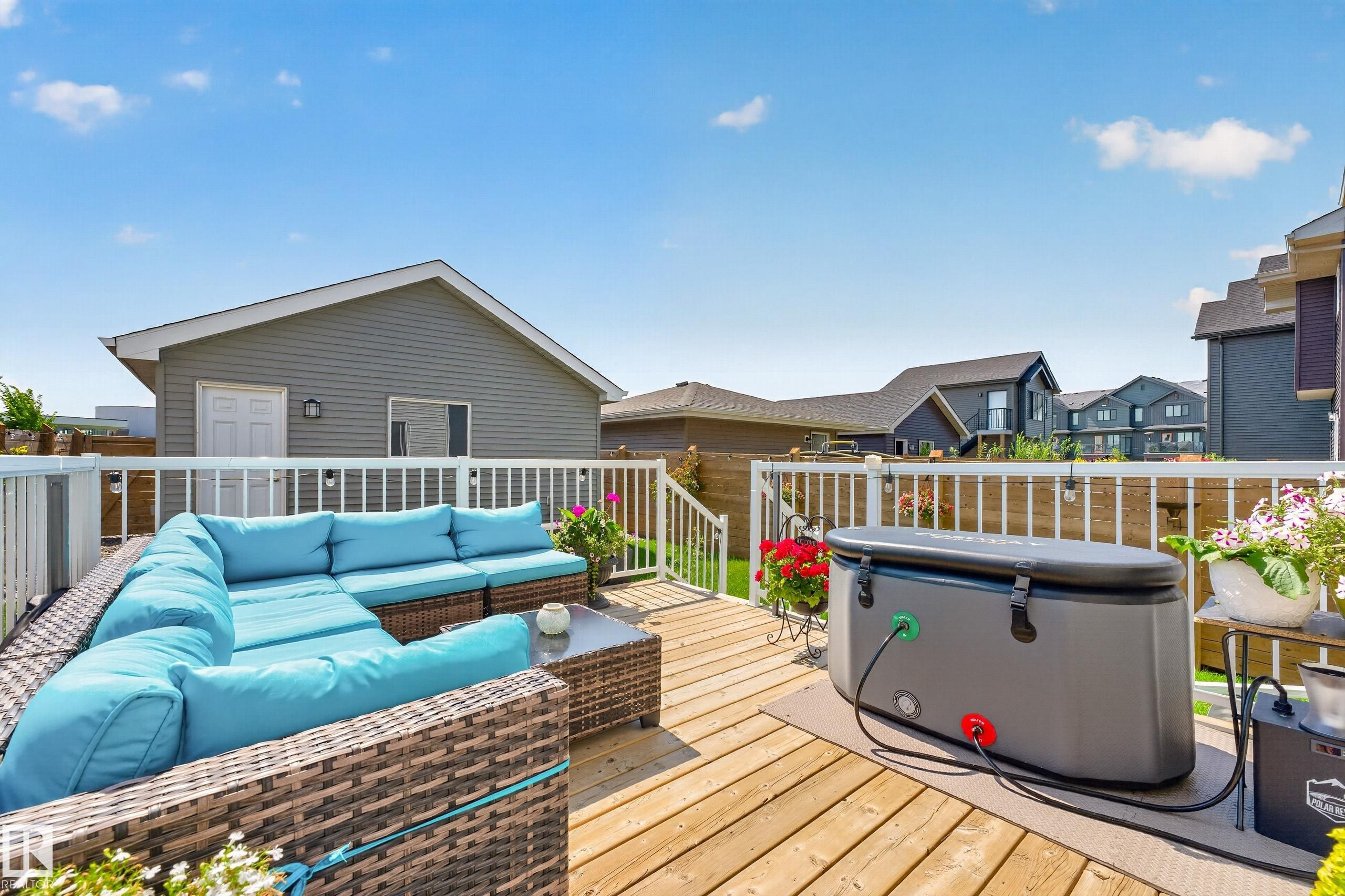 350 Jensen Lakes Boulevard, St. Albert, AB - Outdoor With Deck Patio Veranda With Exterior