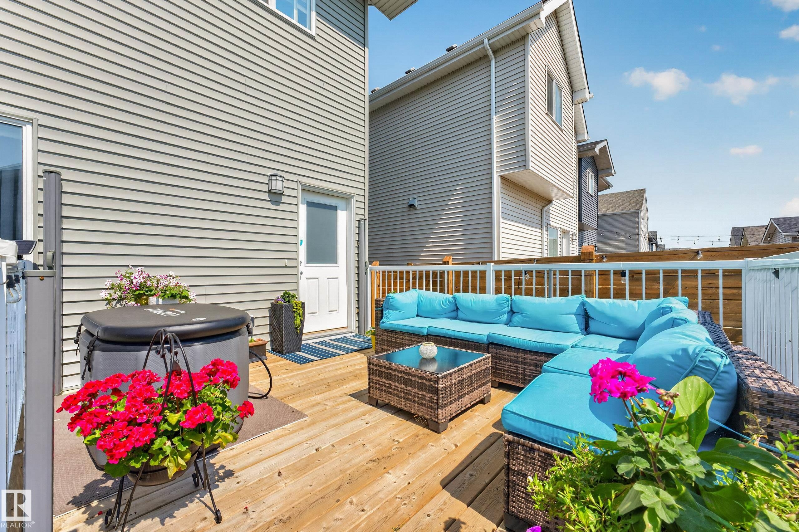 350 Jensen Lakes Boulevard, St. Albert, AB - Outdoor With Deck Patio Veranda With Exterior