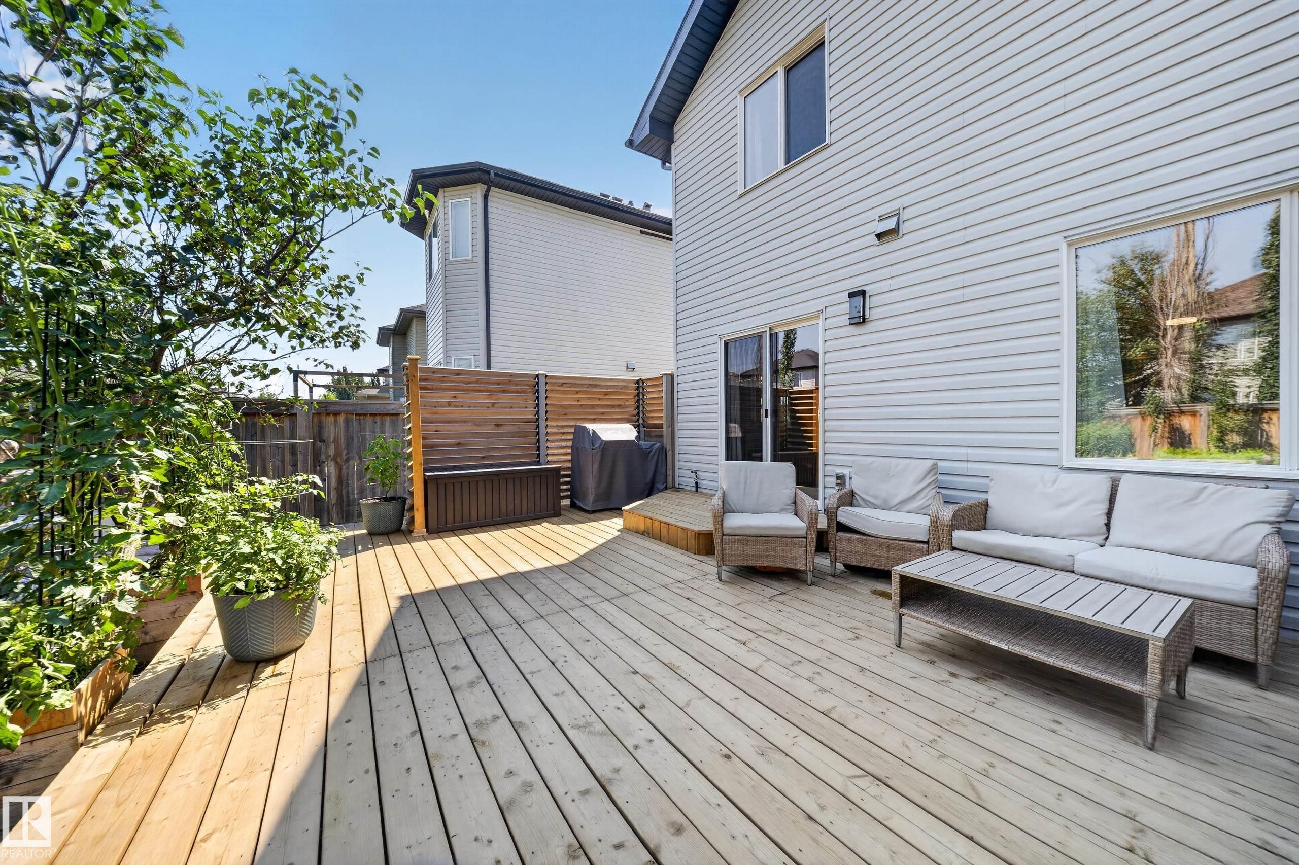 90 Rue Montalet, Beaumont, AB - Outdoor With Deck Patio Veranda With Exterior