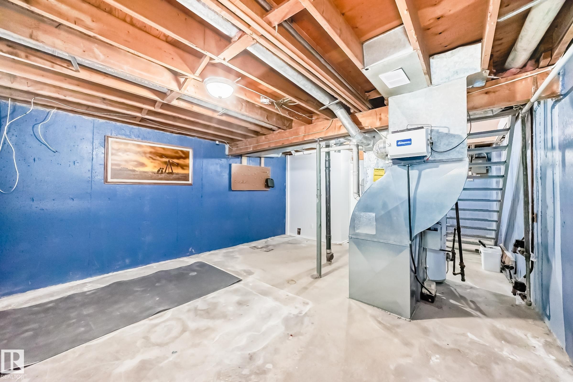100 Dickinsfield Crest Nw, Edmonton, AB - Indoor Photo Showing Basement