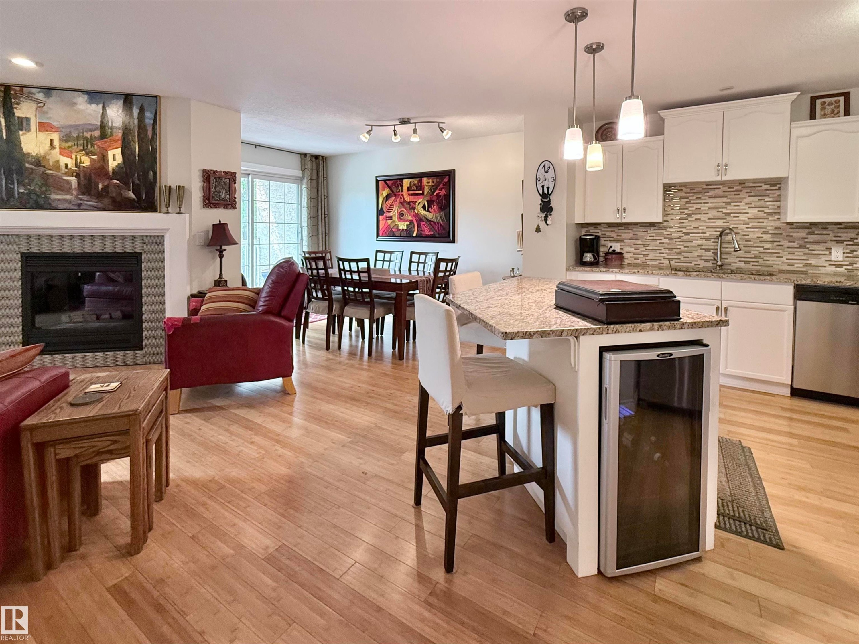 #403 3 Perron St, St. Albert, AB - Indoor With Fireplace