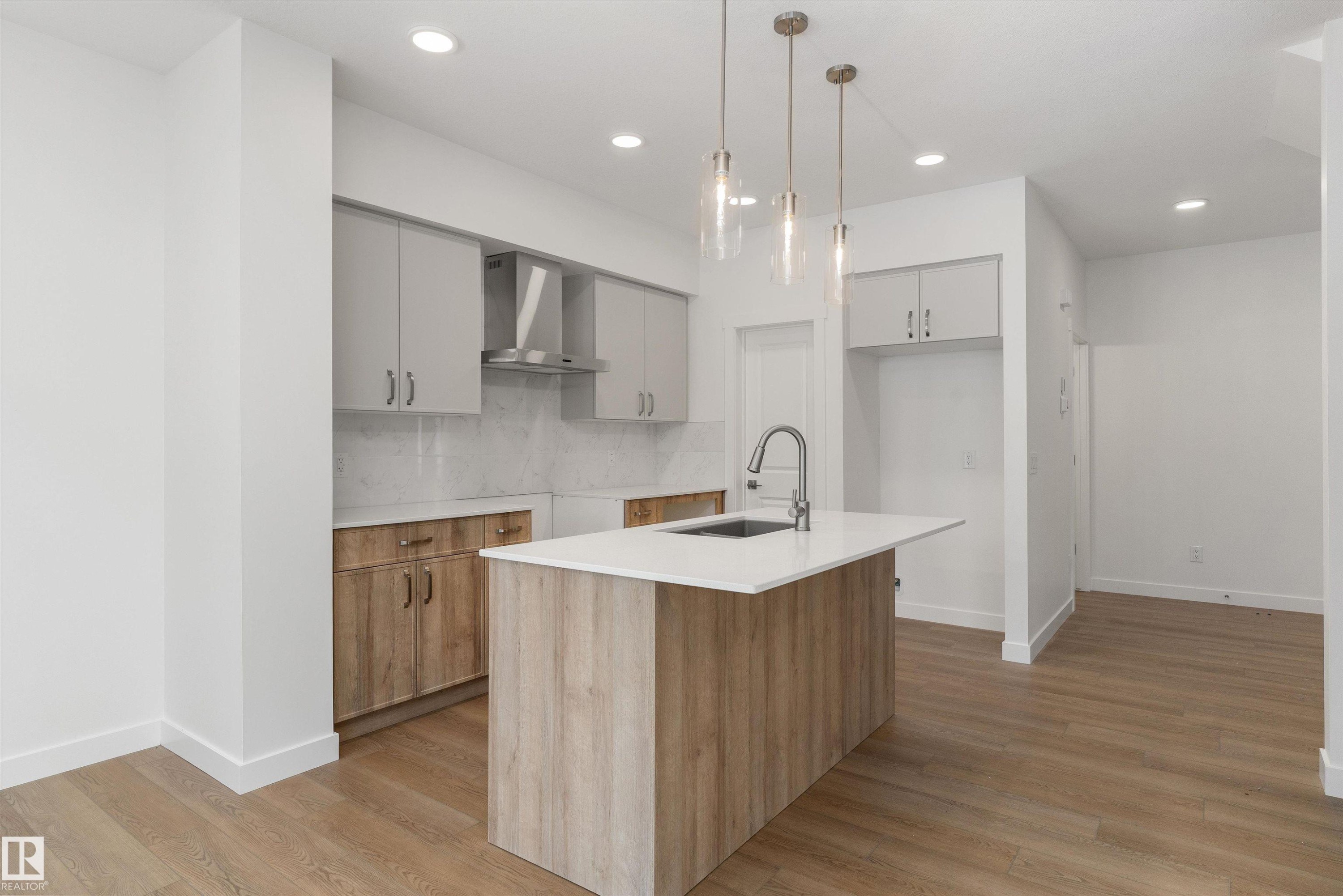 919 19 Avenue Nw, Edmonton, AB - Indoor Photo Showing Kitchen With Upgraded Kitchen