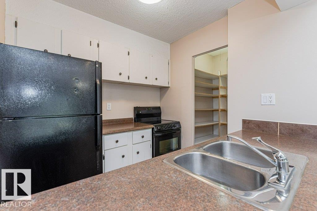 #327 10160 114 St Nw, Edmonton, AB - Indoor Photo Showing Kitchen With Double Sink