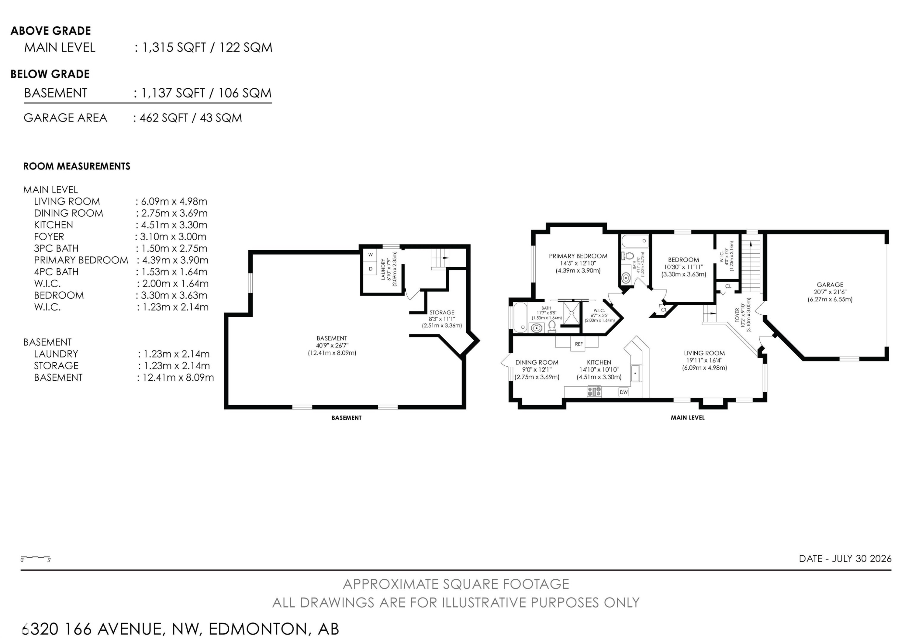 Floor plan - 6320 166 Avenue Nw, Edmonton, AB - Other