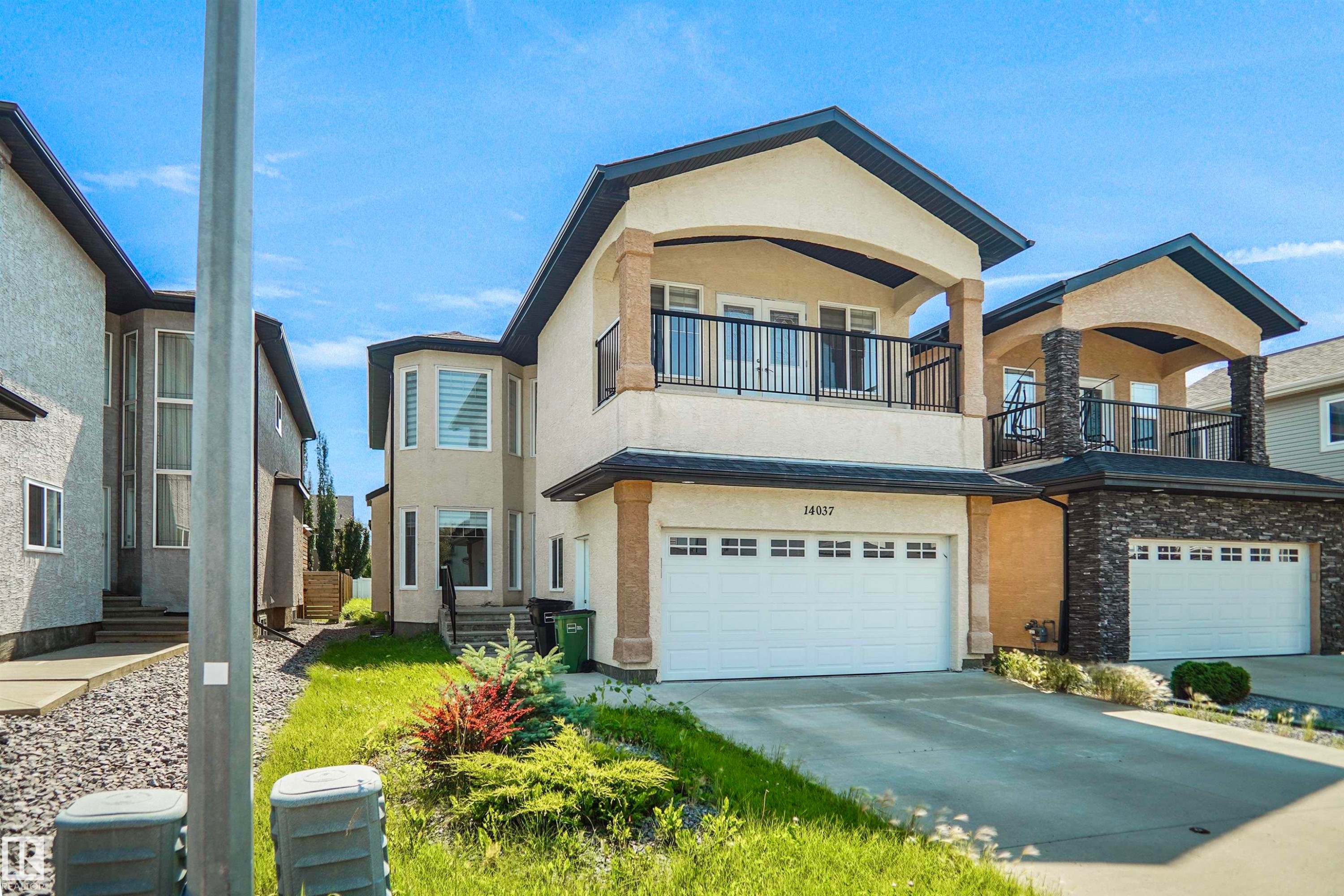 14037 161A Avenue Nw, Edmonton, AB - Outdoor With Balcony With Facade