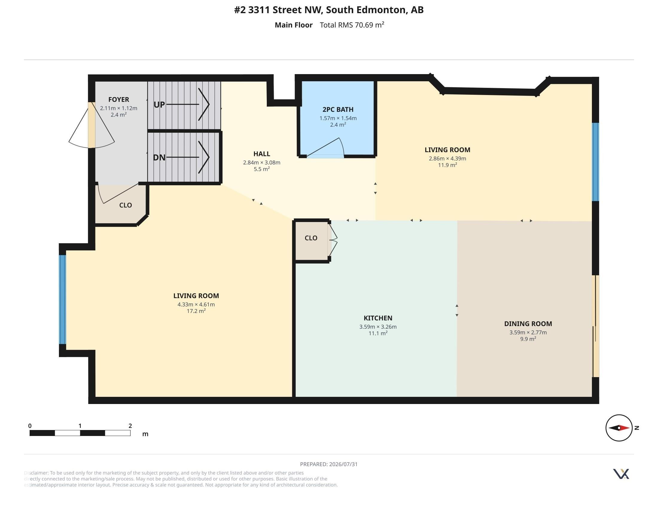 Floor plan - #2 3311 58 St Nw, Edmonton, AB - Other