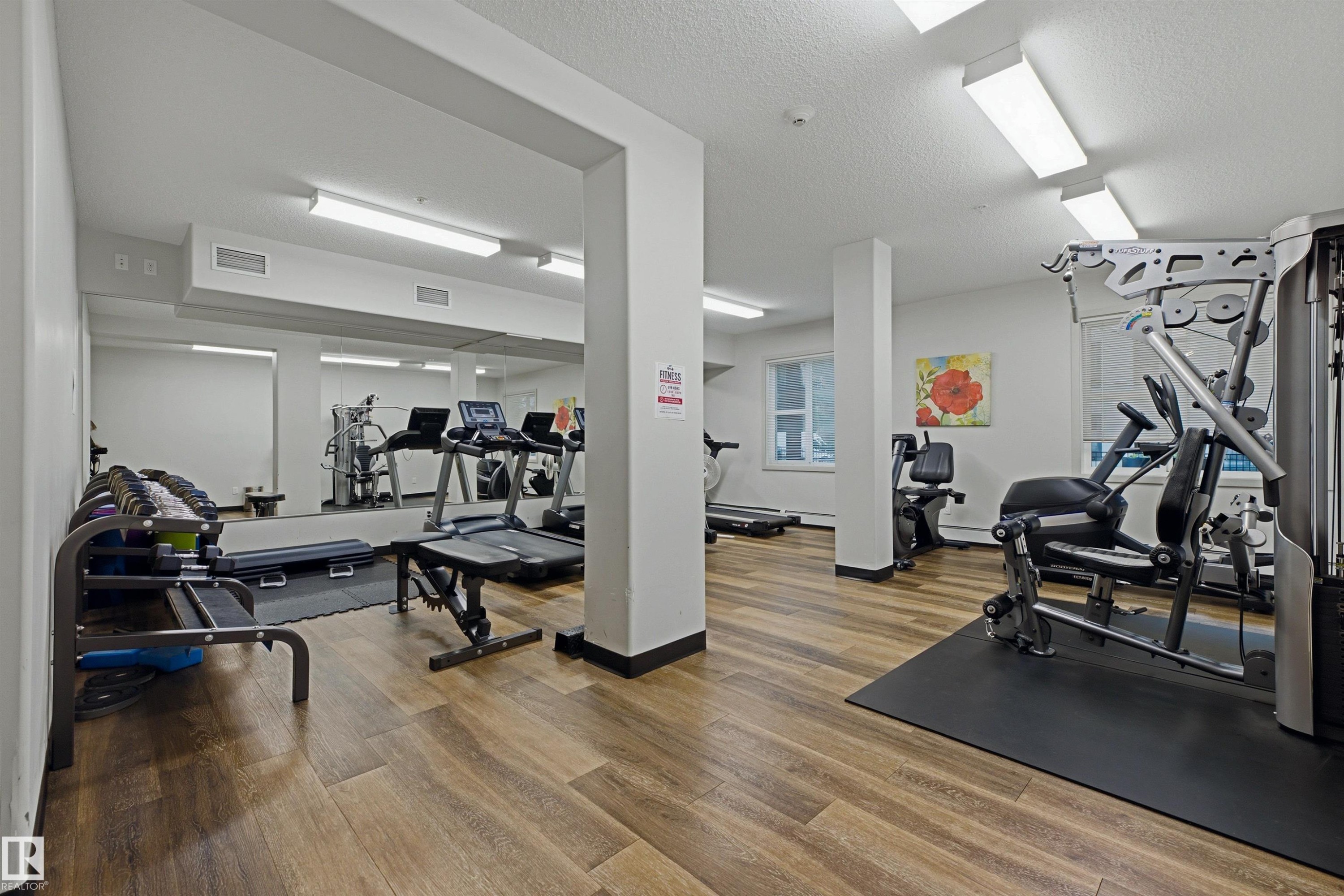 #120 320 Ambleside Link Li Sw, Edmonton, AB - Indoor Photo Showing Gym Room
