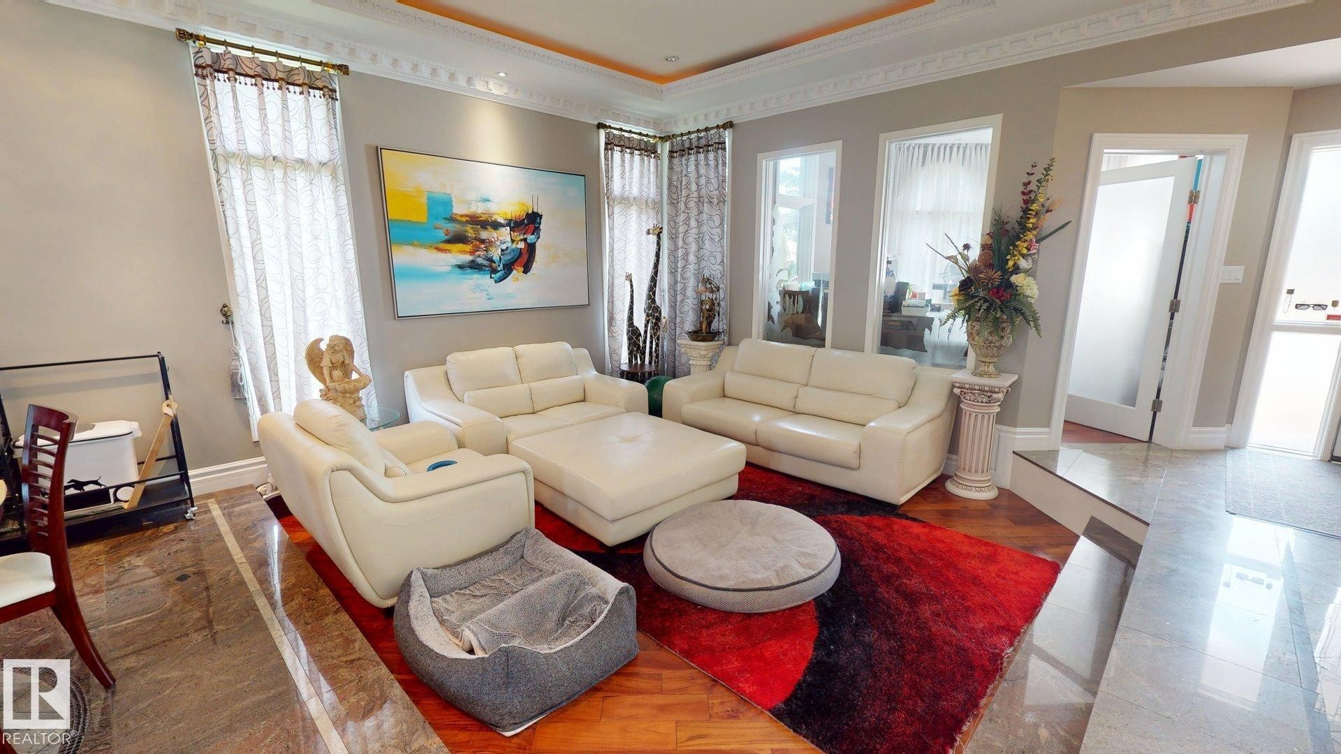 852 Wheeler Road Nw, Edmonton, AB - Indoor Photo Showing Living Room