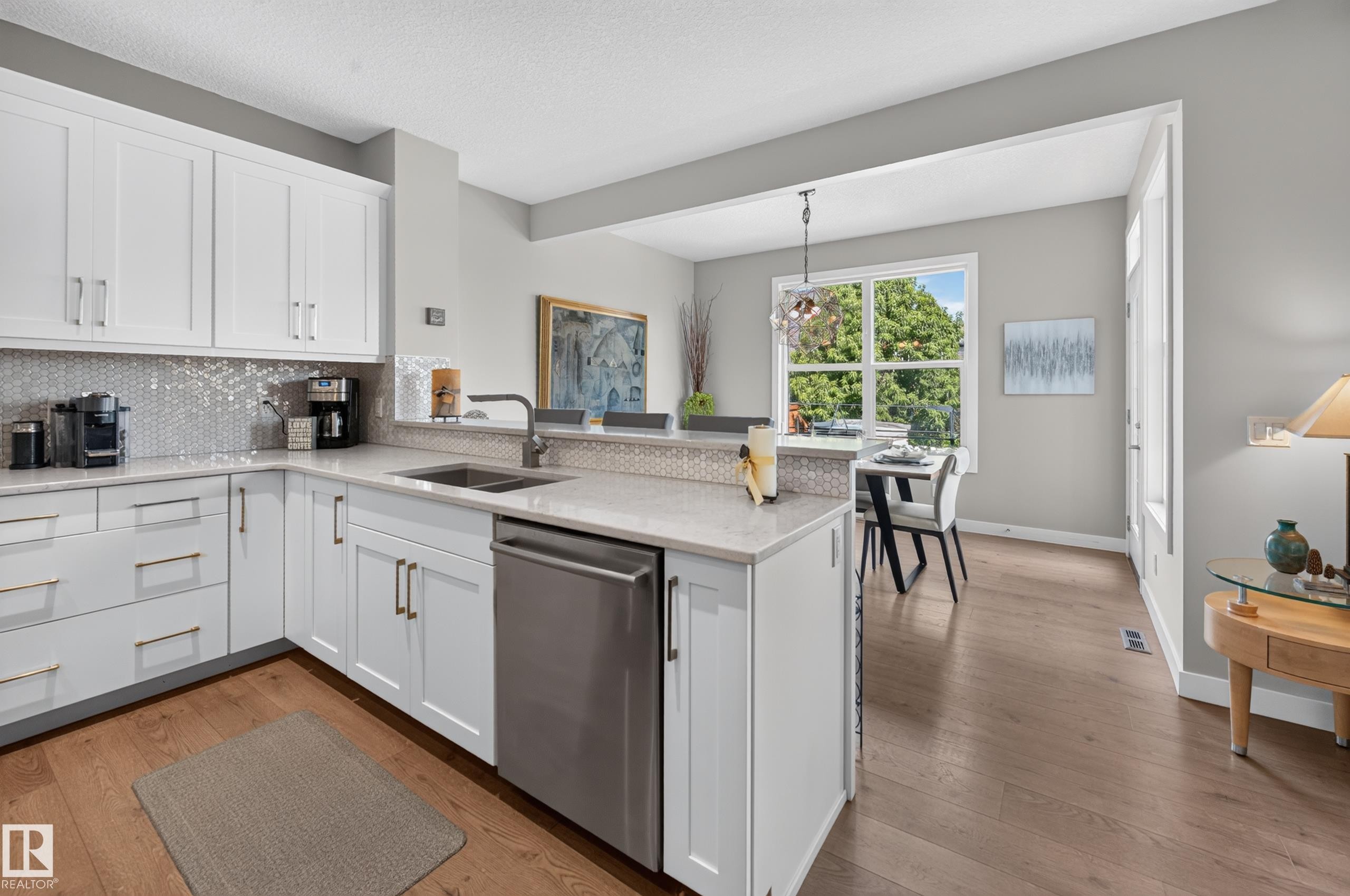 14 Sunbury Place, Sherwood Park, AB - Indoor Photo Showing Kitchen With Double Sink