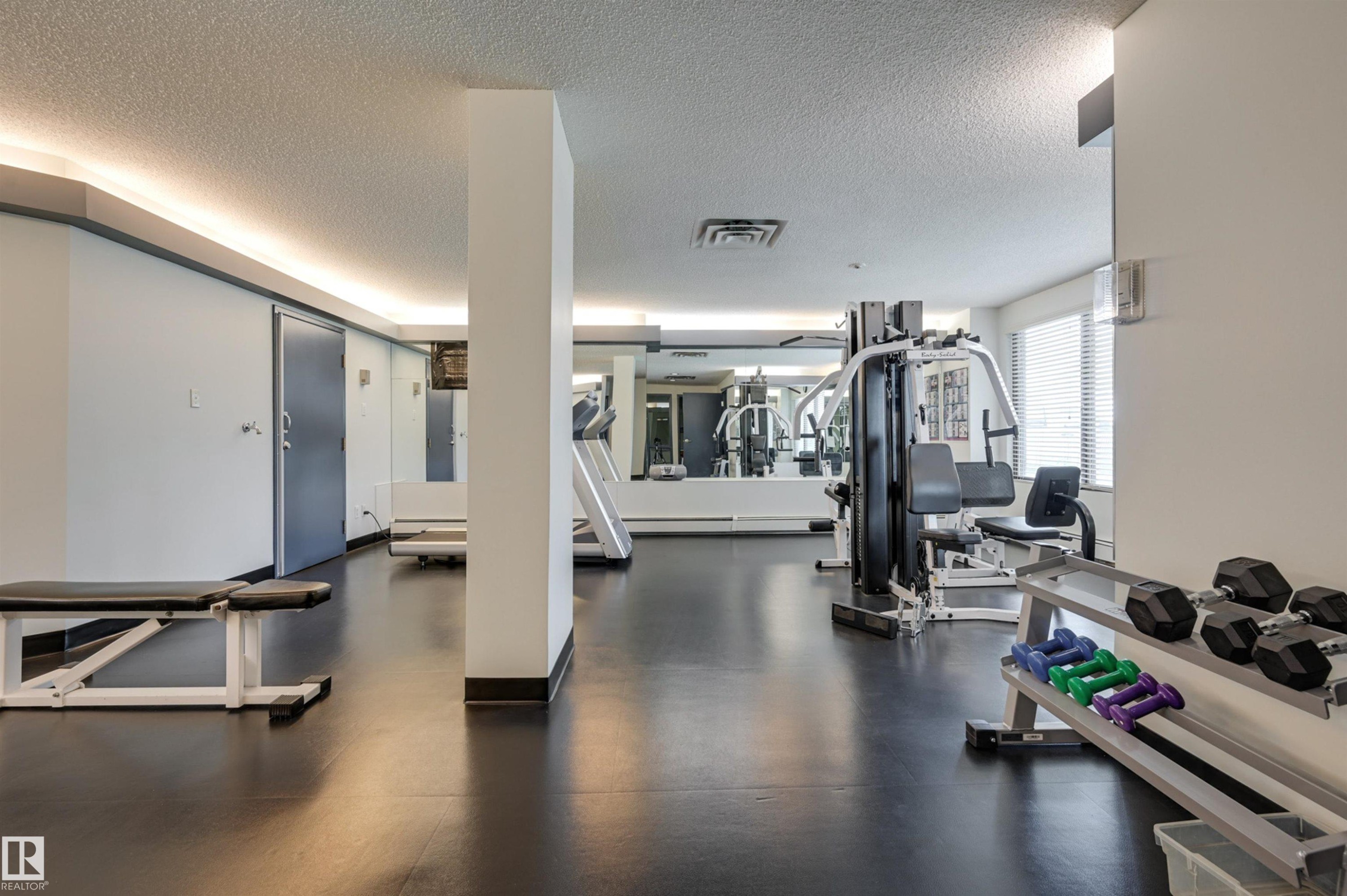 #502 10545 Saskatchewan Dr Nw, Edmonton, AB - Indoor Photo Showing Gym Room