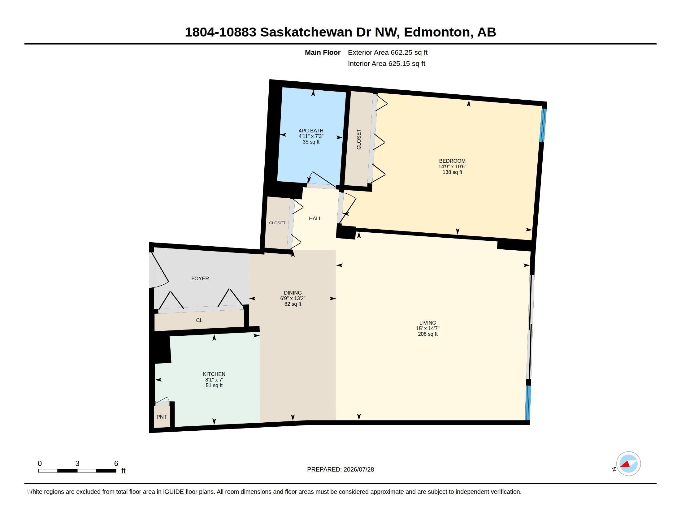 Floor plan - #1804 10883 Saskatchewan Dr Nw, Edmonton, AB - Other