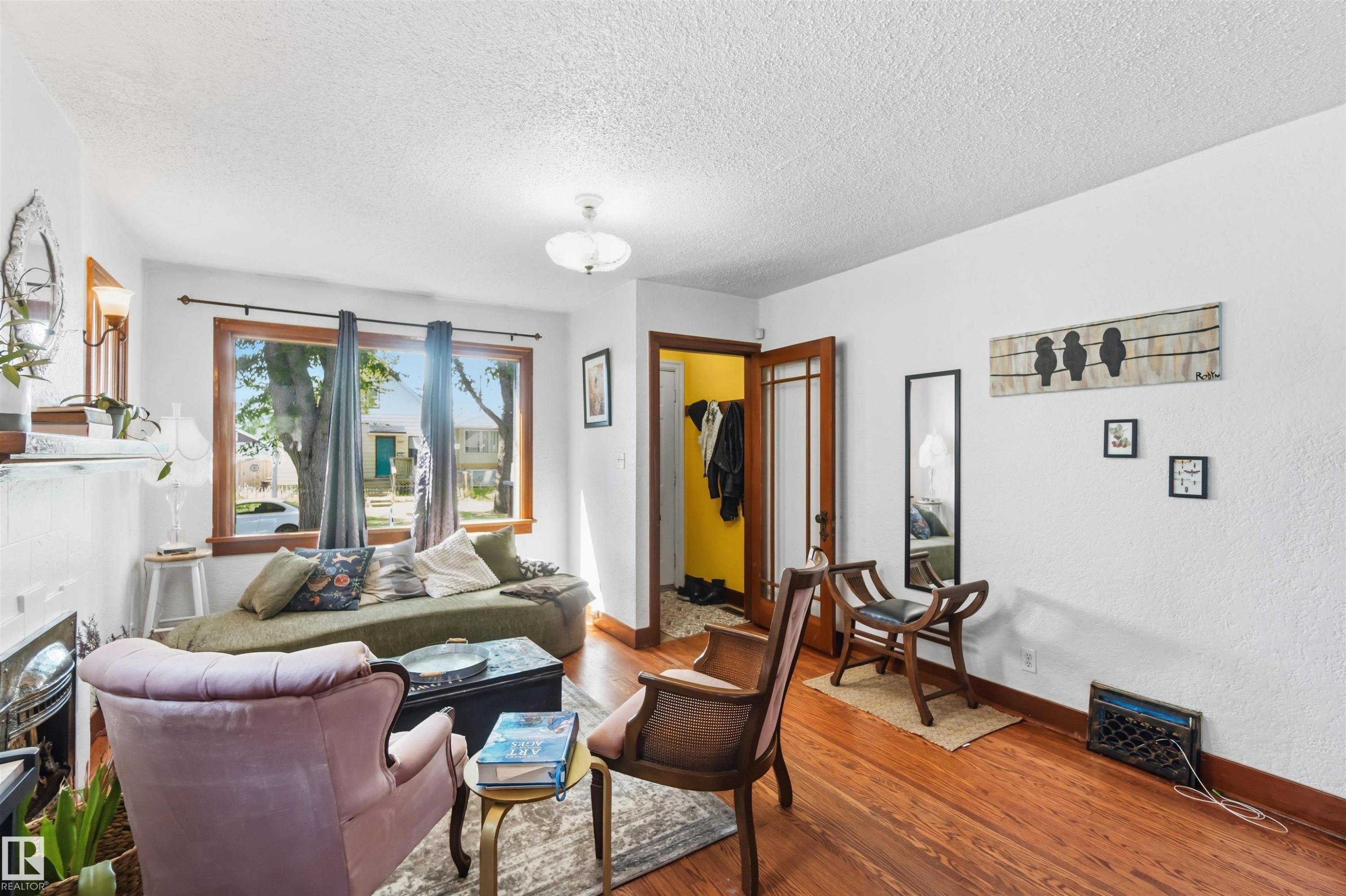 11343 96 Street Nw, Edmonton, AB - Indoor Photo Showing Living Room