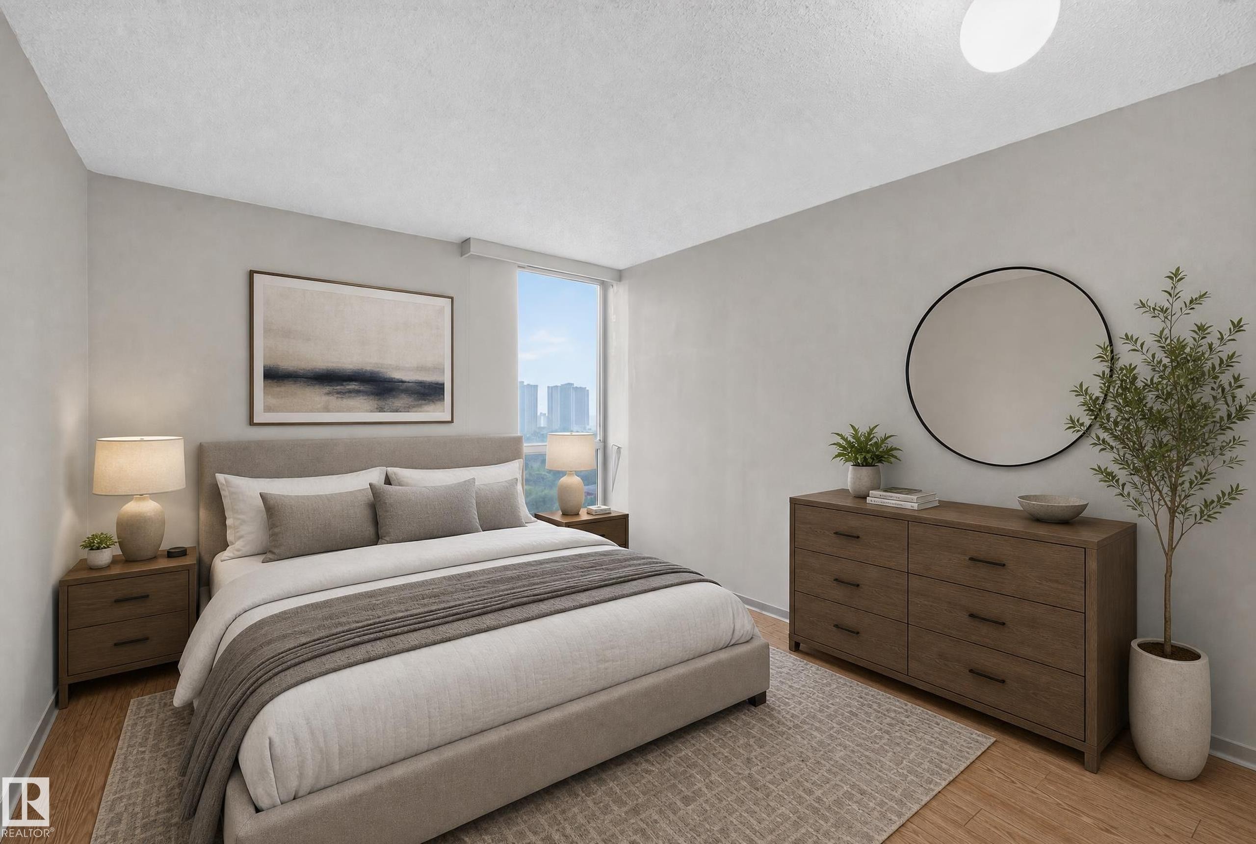 #1508 10883 Saskatchewan Dr Nw Nw, Edmonton, AB - Indoor Photo Showing Bedroom
