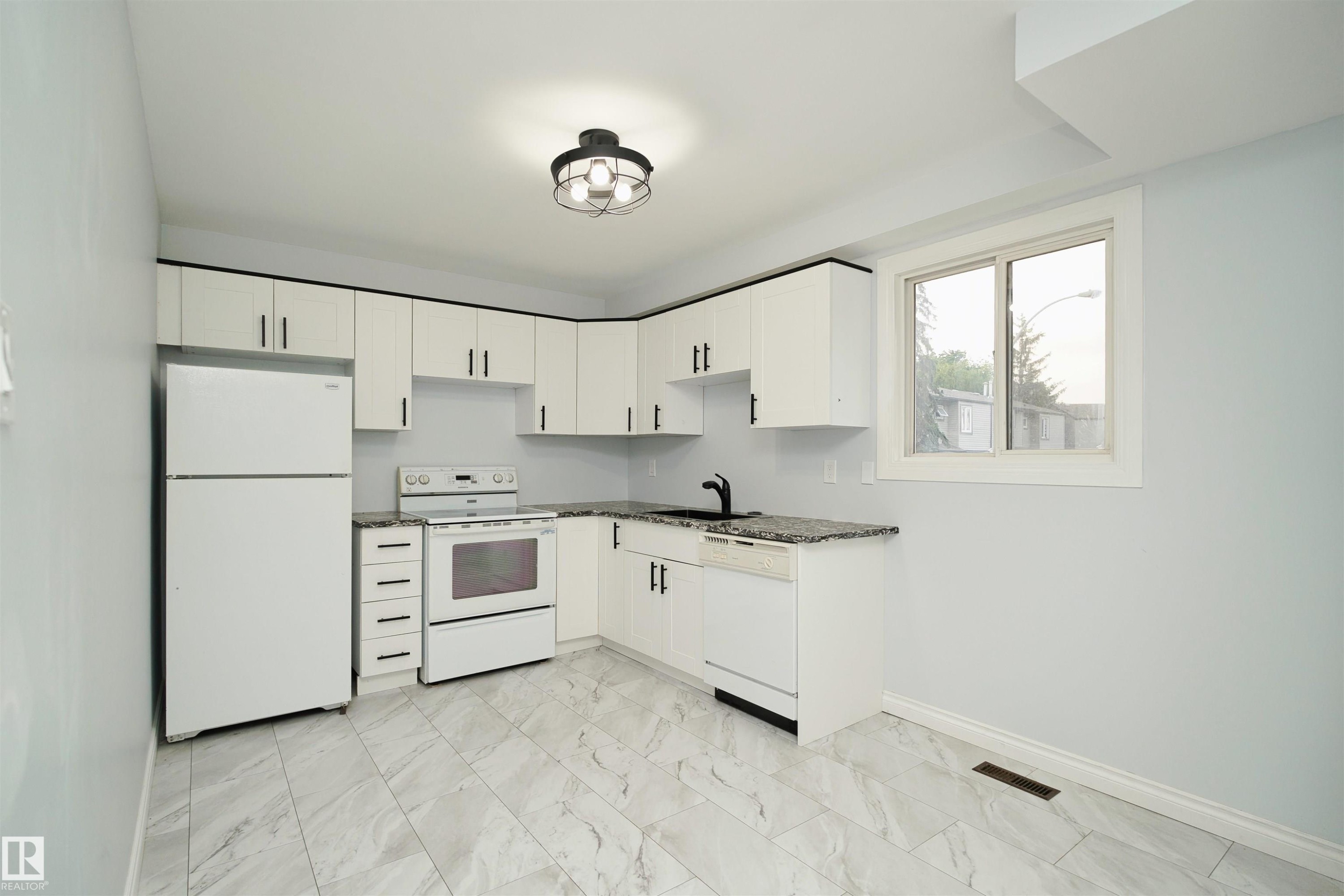 1679 Lakewood Road Nw, Edmonton, AB - Indoor Photo Showing Kitchen