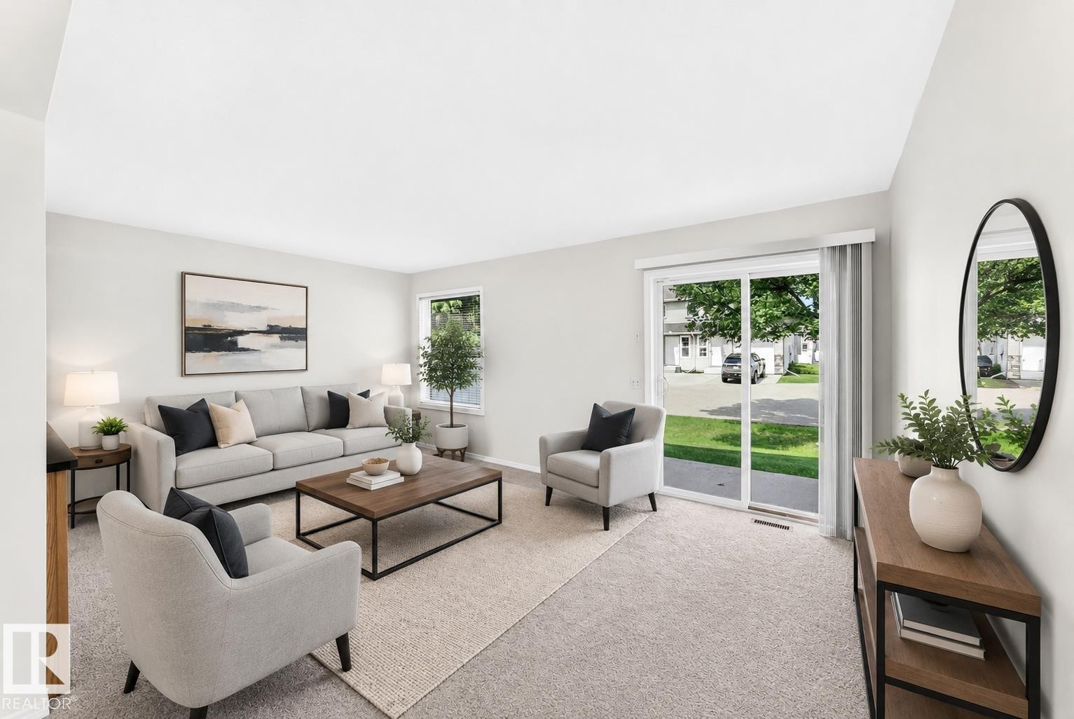 #93 230 Edwards Dr Sw, Edmonton, AB - Indoor Photo Showing Living Room