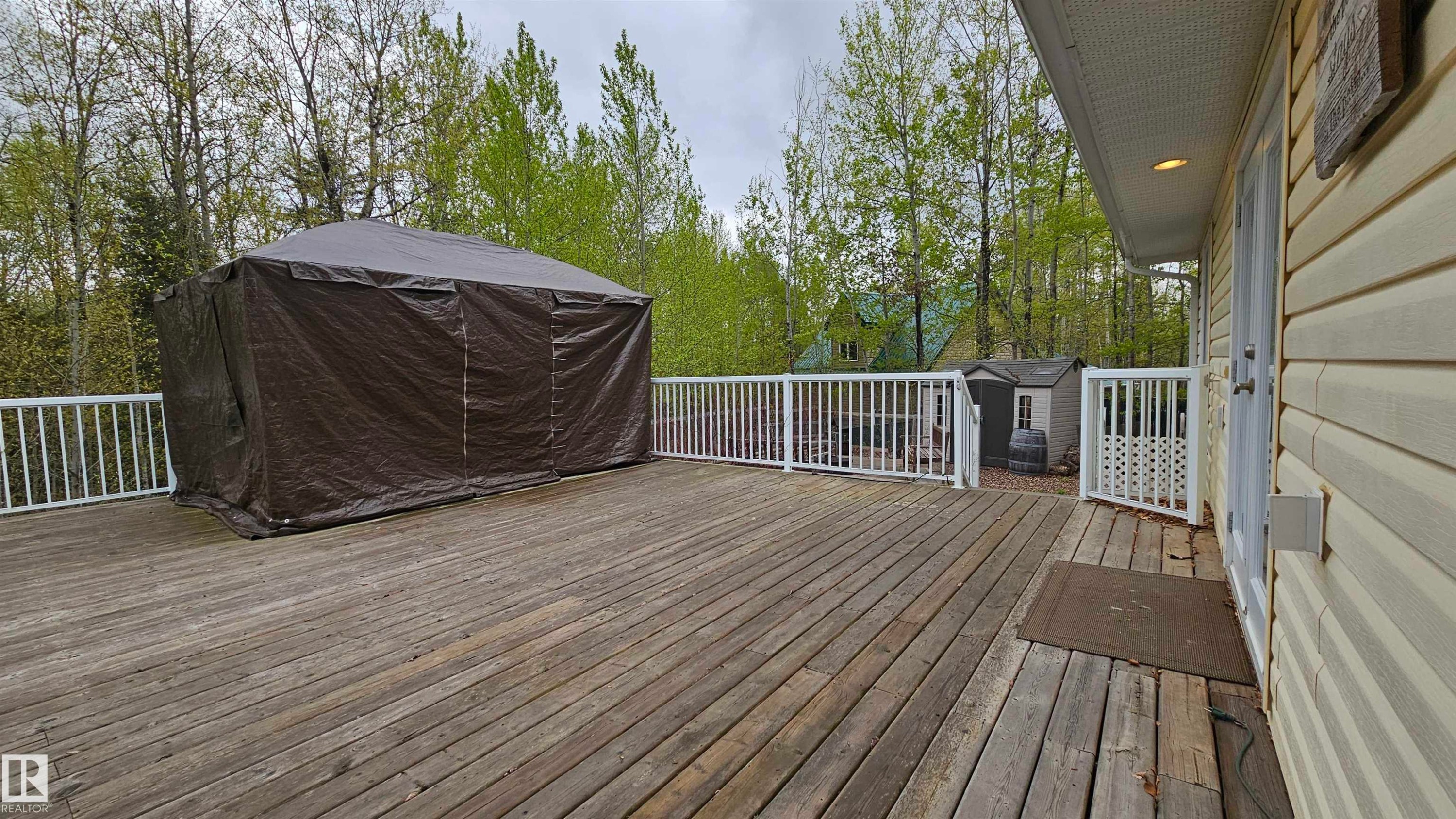 7 Andrew Drive, Rural Athabasca County, AB - Outdoor With Deck Patio Veranda With Exterior