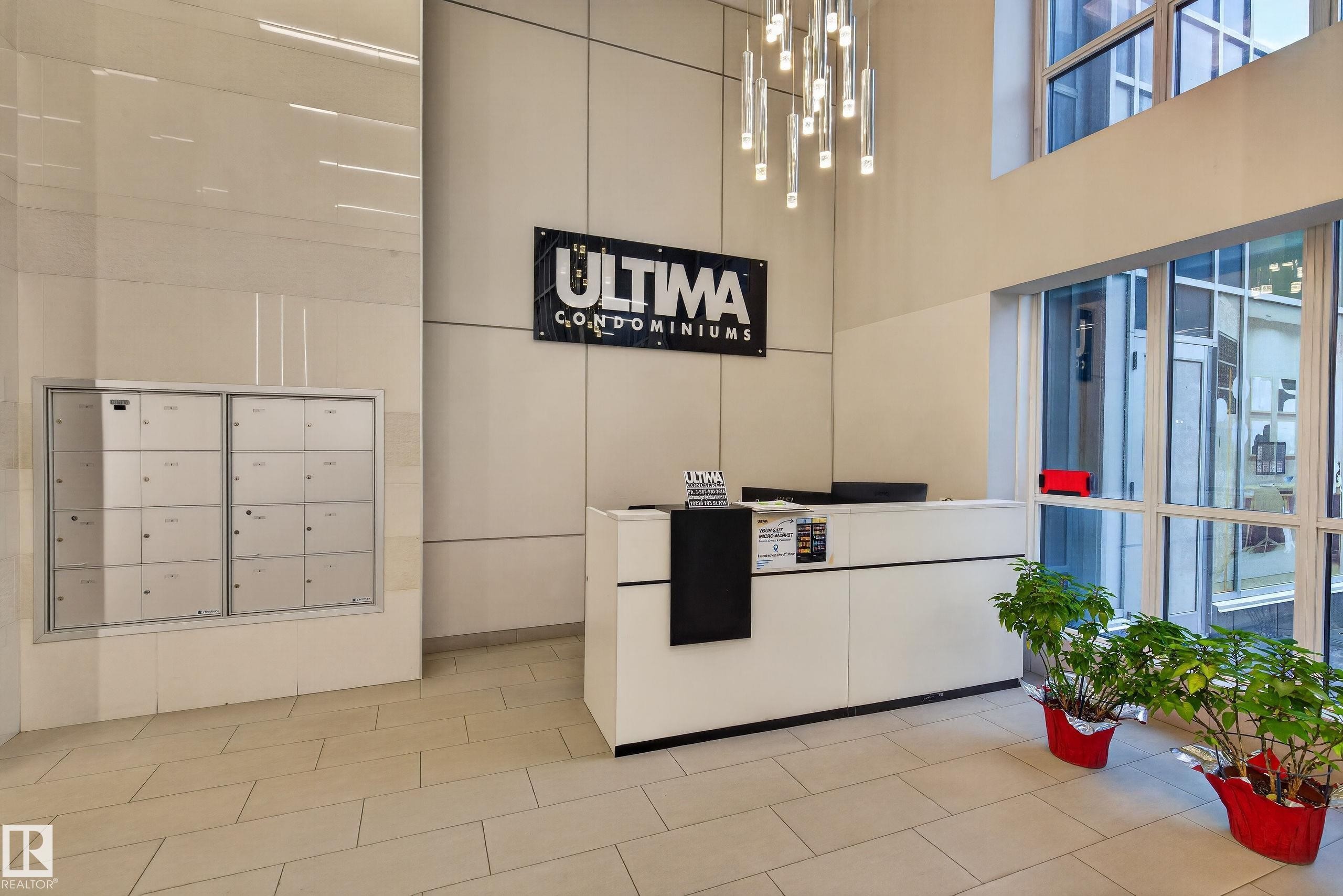 The Ultima features concierge service for added security and personal services. - #2804 10238 103 St Nw, Edmonton, AB - Indoor Photo Showing Other Room