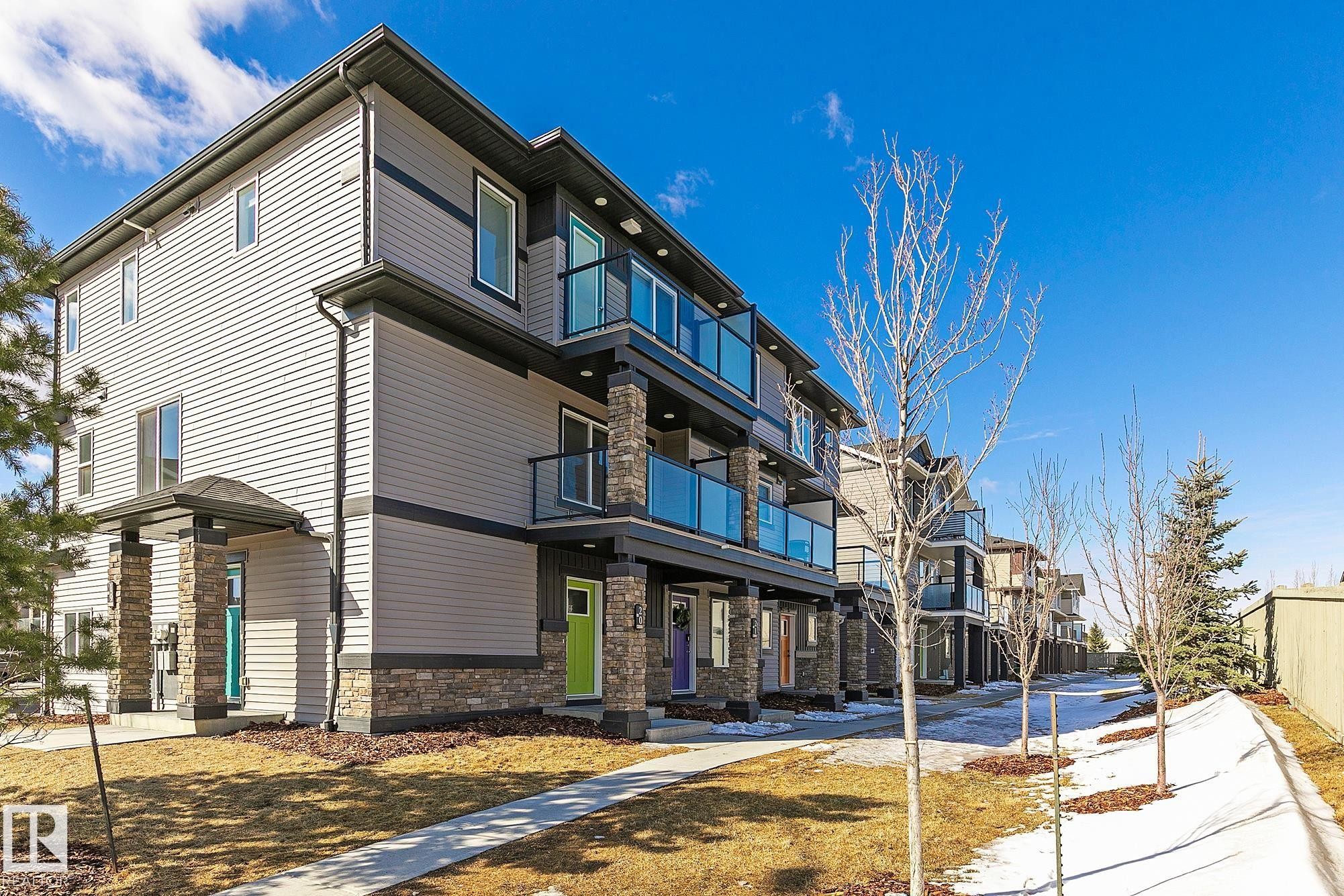 #20 1530 Tamarack Boulevard Nw, Edmonton, AB - Outdoor With Balcony With Facade