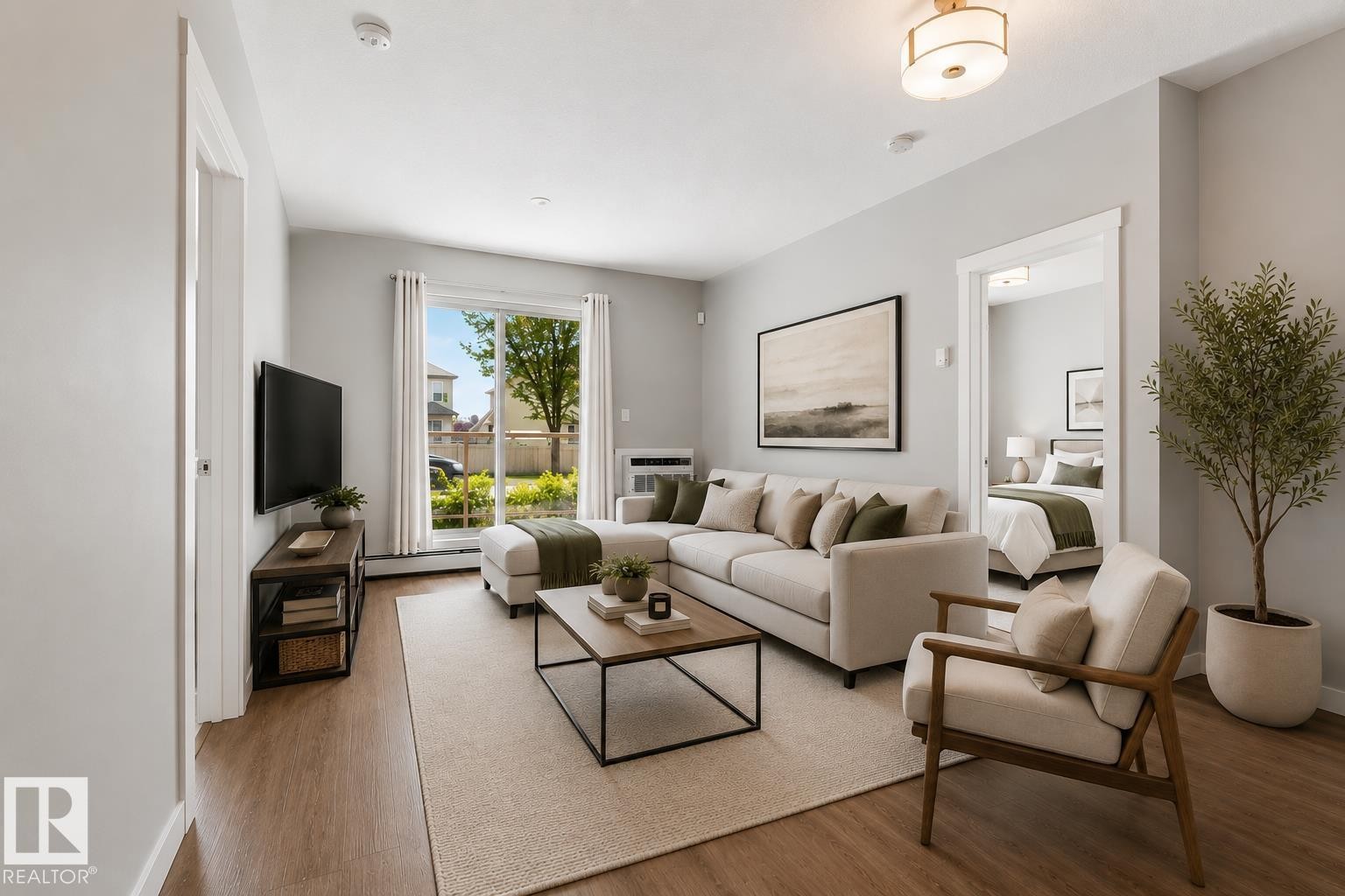 #121 812 Welsh Dr Sw, Edmonton, AB - Indoor Photo Showing Living Room