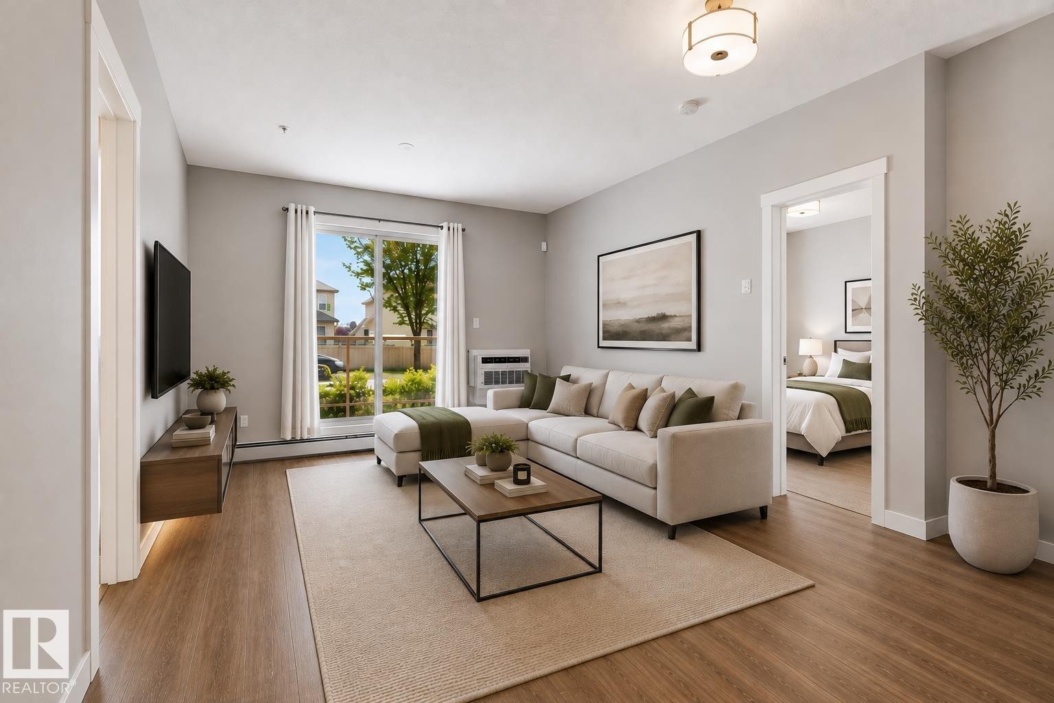 #121 812 Welsh Dr Sw, Edmonton, AB - Indoor Photo Showing Living Room