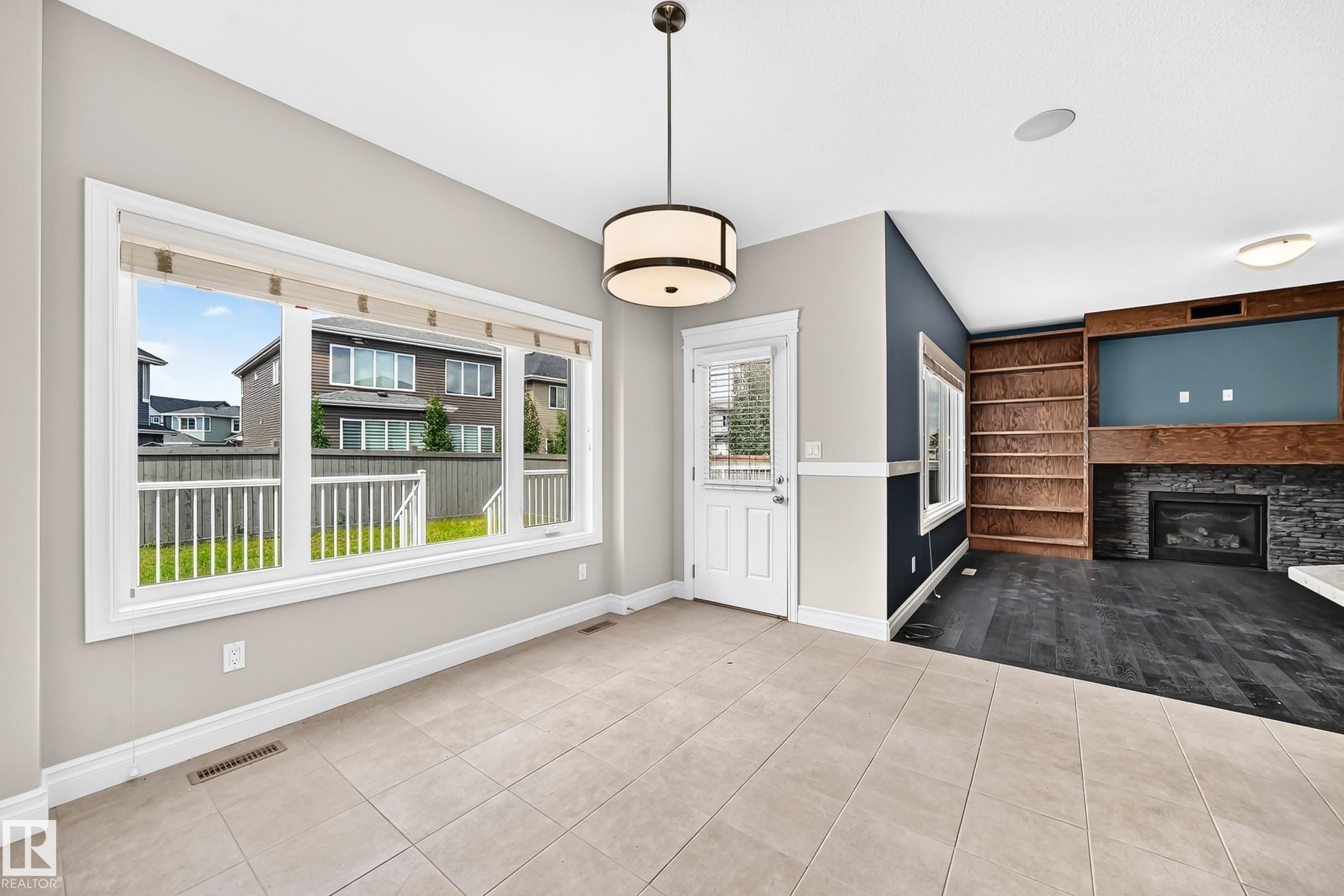 13032 208 Street Nw, Edmonton, AB - Indoor With Fireplace