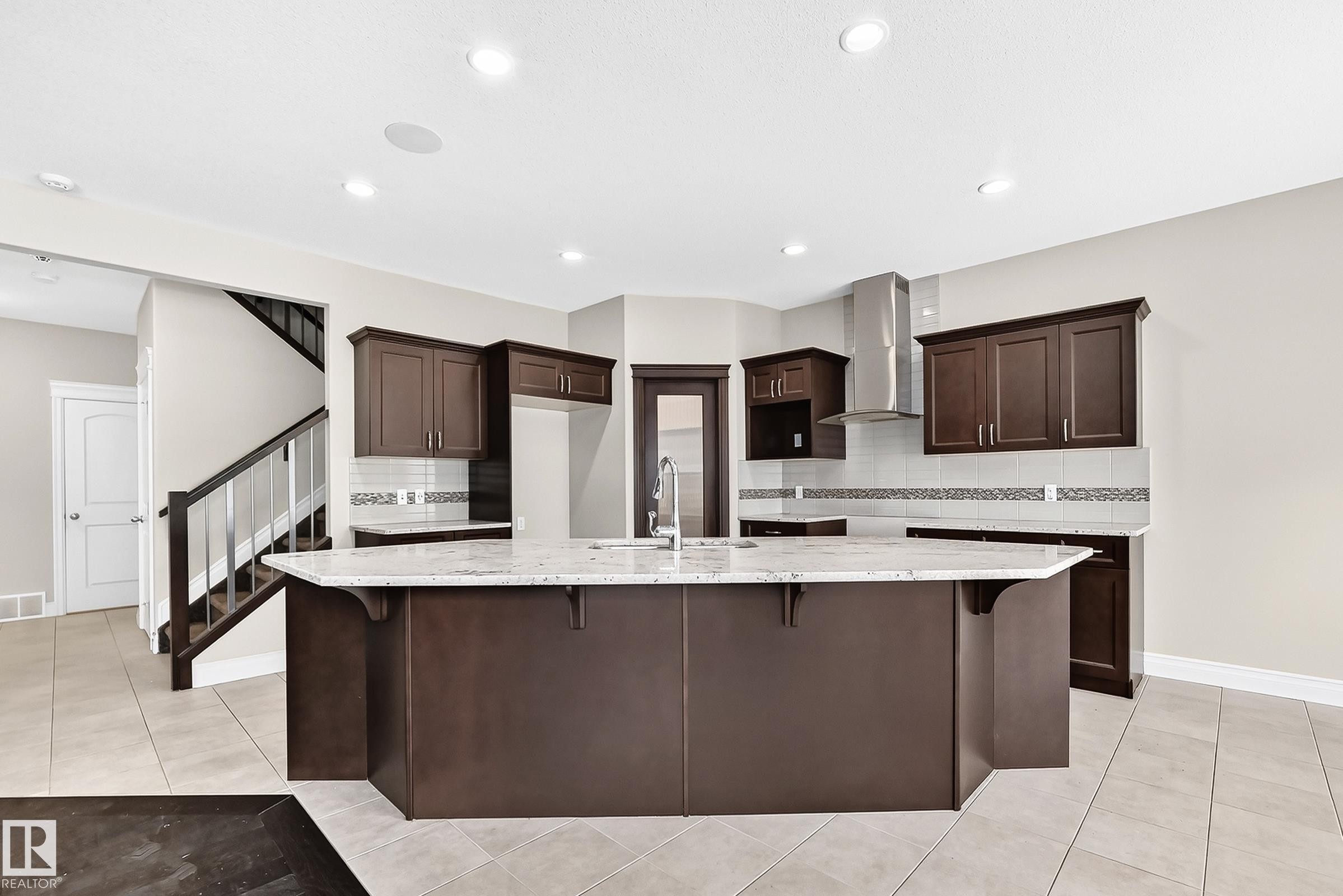 13032 208 Street Nw, Edmonton, AB - Indoor Photo Showing Kitchen With Upgraded Kitchen