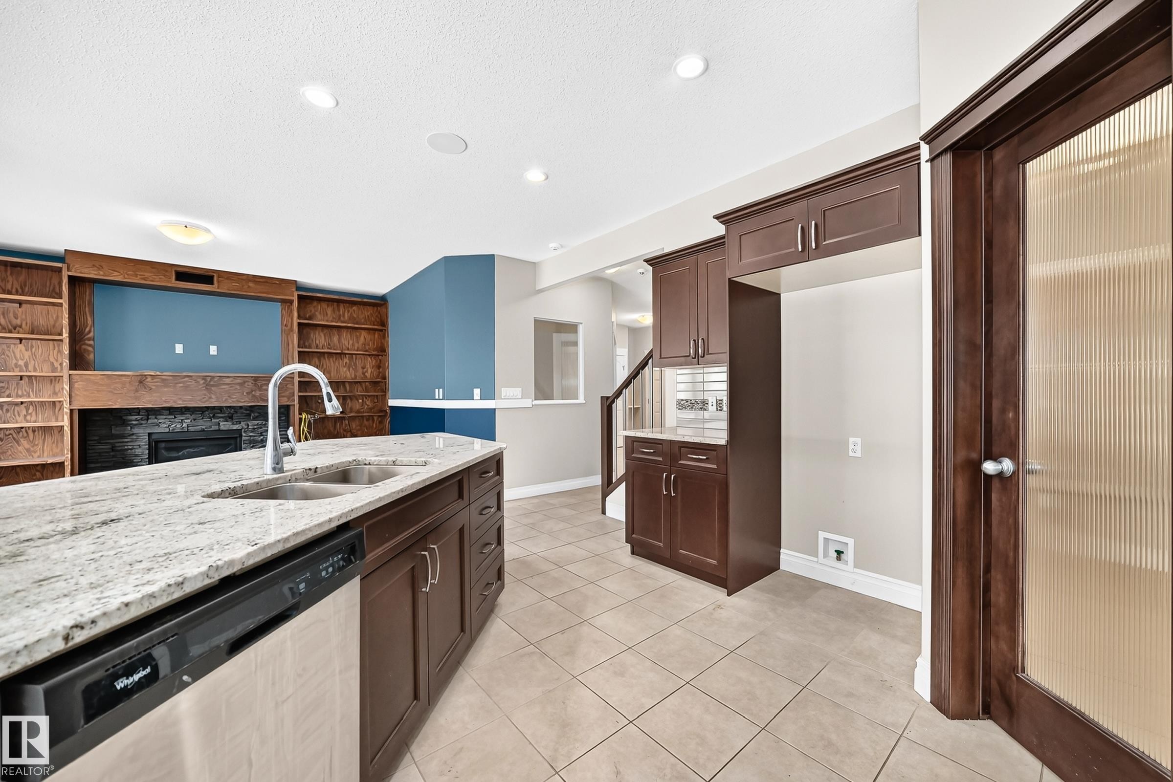 13032 208 Street Nw, Edmonton, AB - Indoor Photo Showing Kitchen With Double Sink